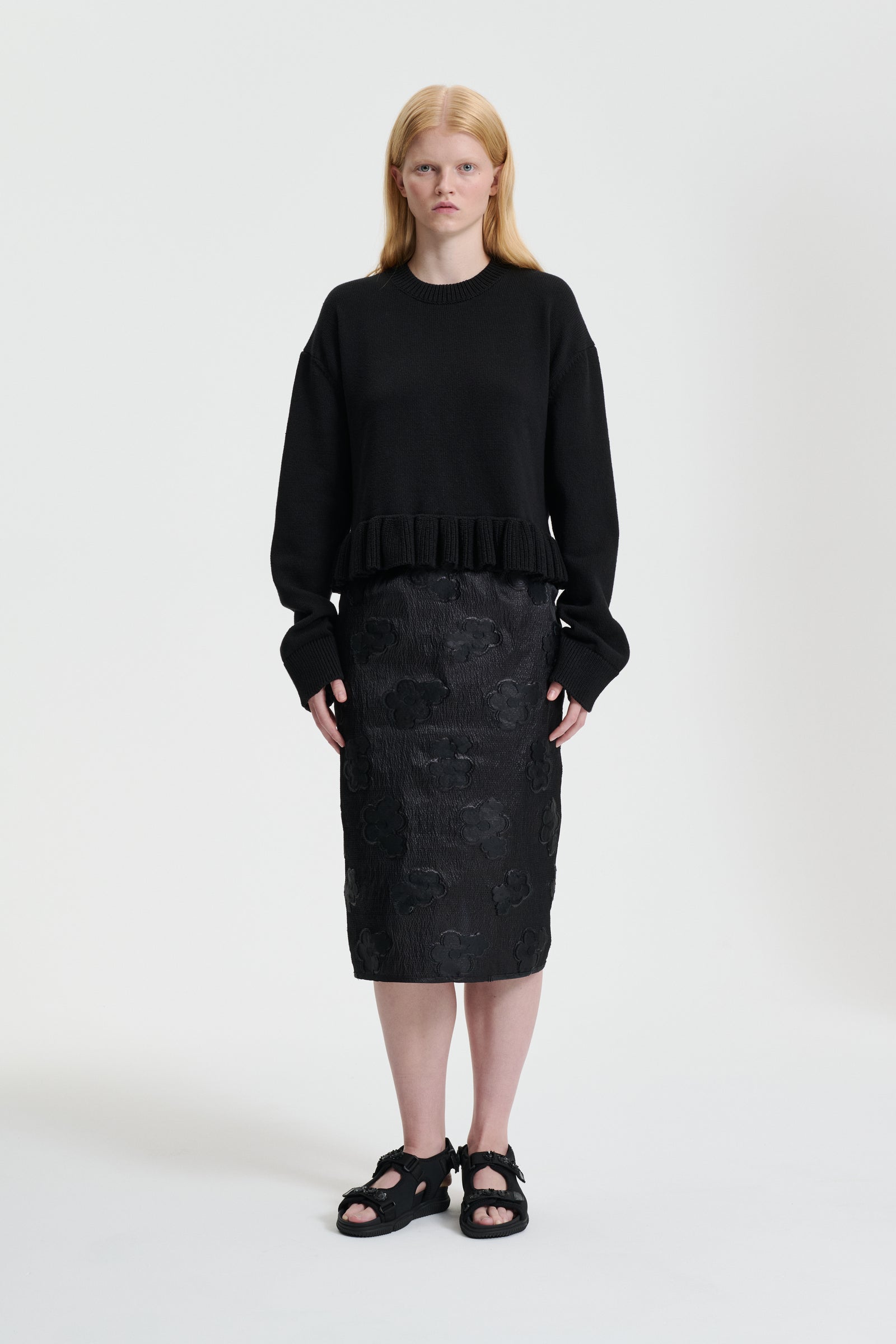 ALLEGRA | SKIRT KUMO FIL-COUPÉ BLACK