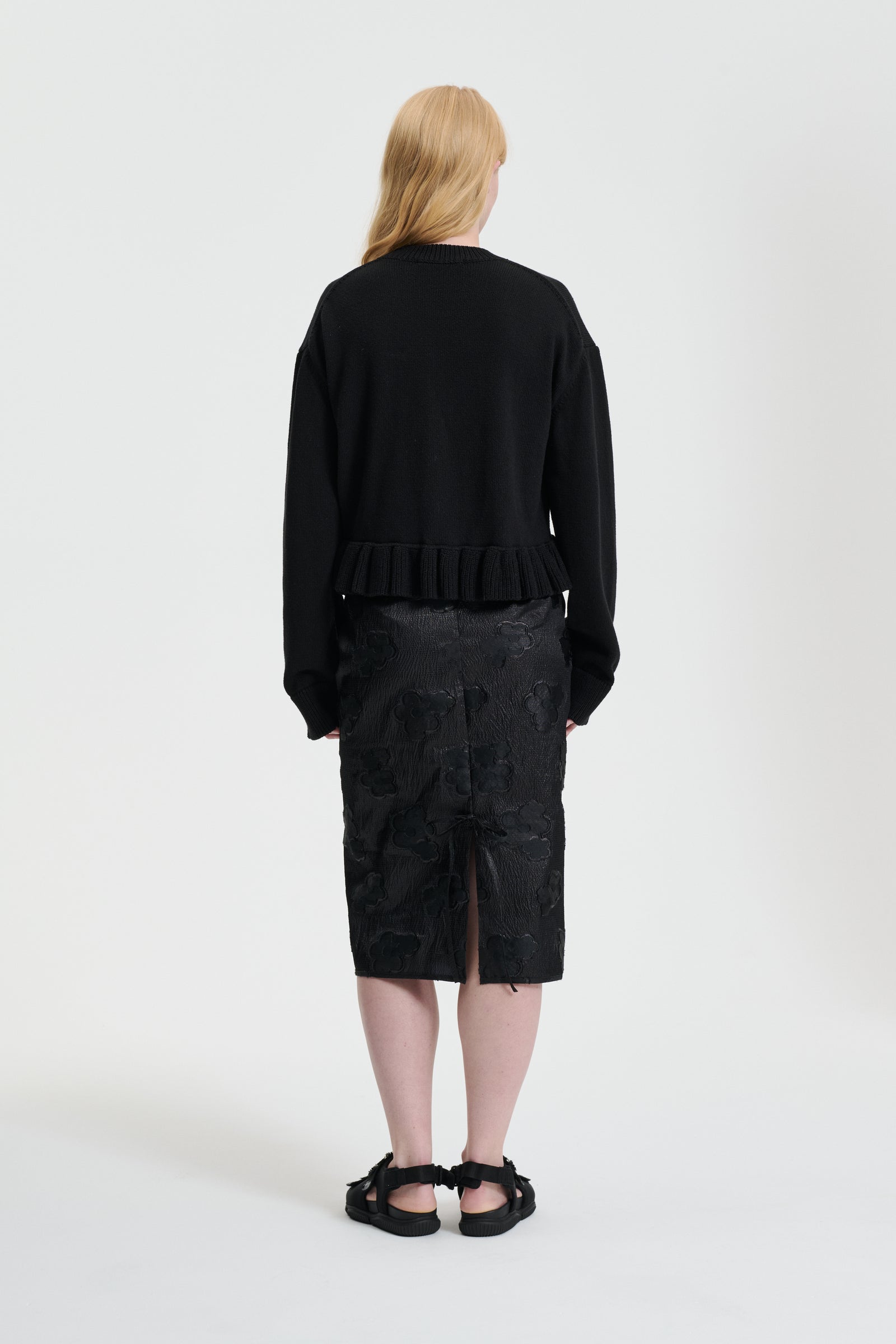 ALLEGRA | SKIRT KUMO FIL-COUPÉ BLACK