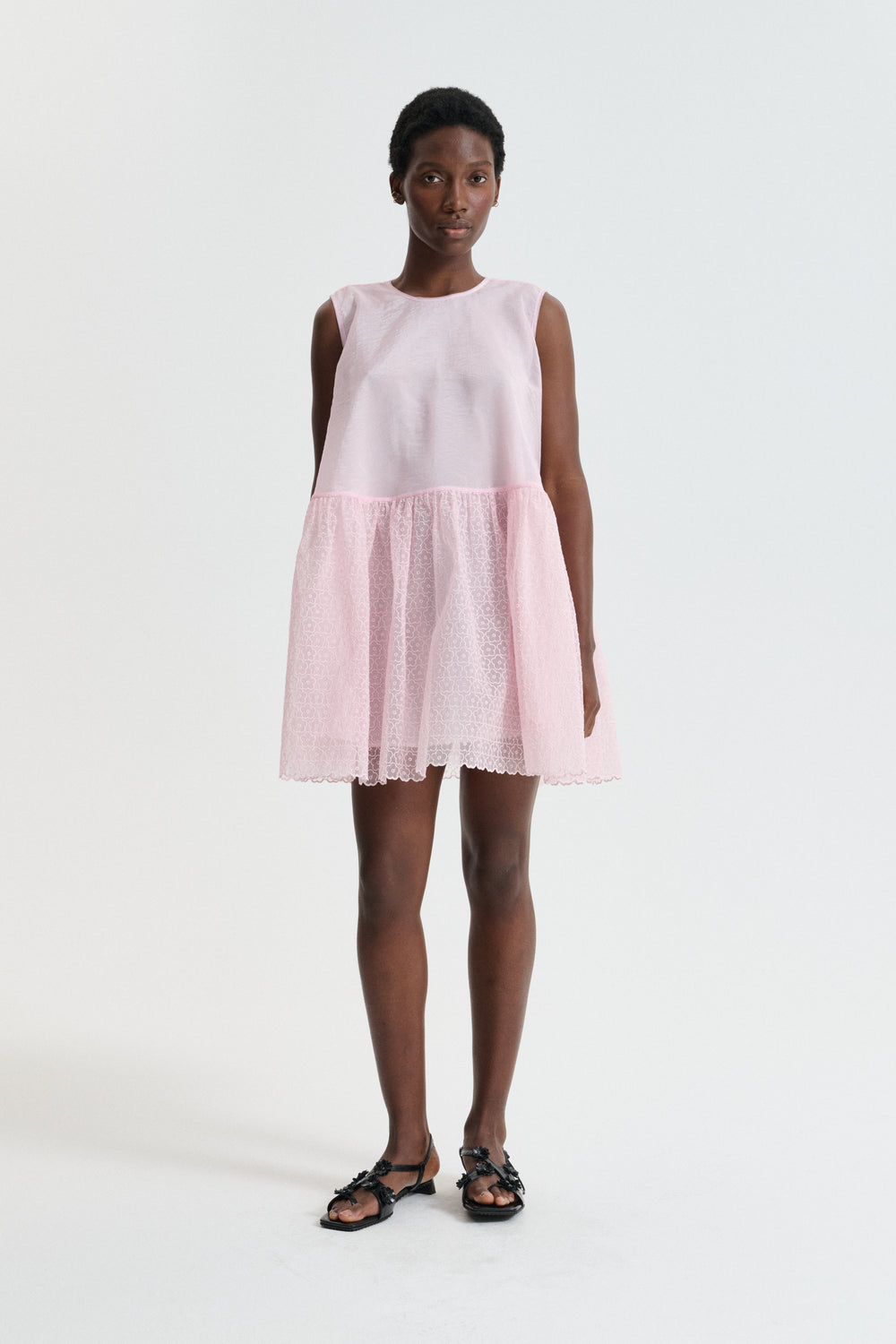 CBDAHULU | DRESS WINDFLOWER EMB BLUSH PINK