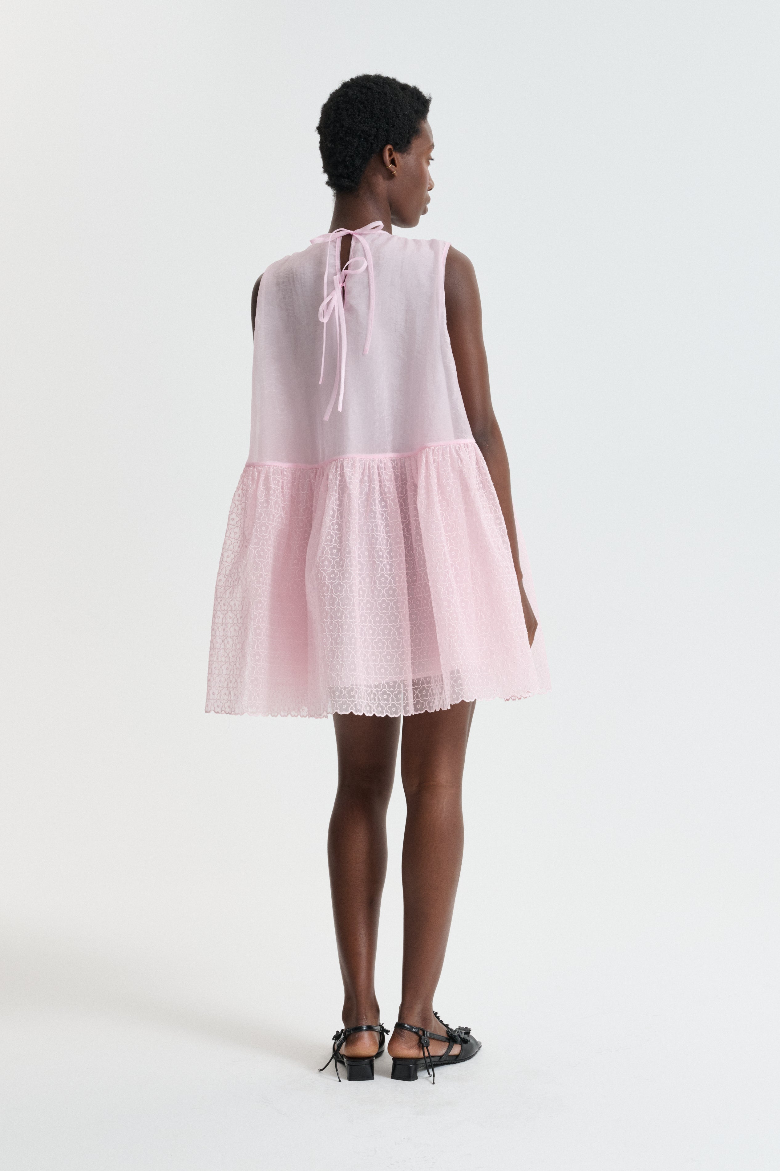 CBDAHULU | DRESS WINDFLOWER EMB BLUSH PINK