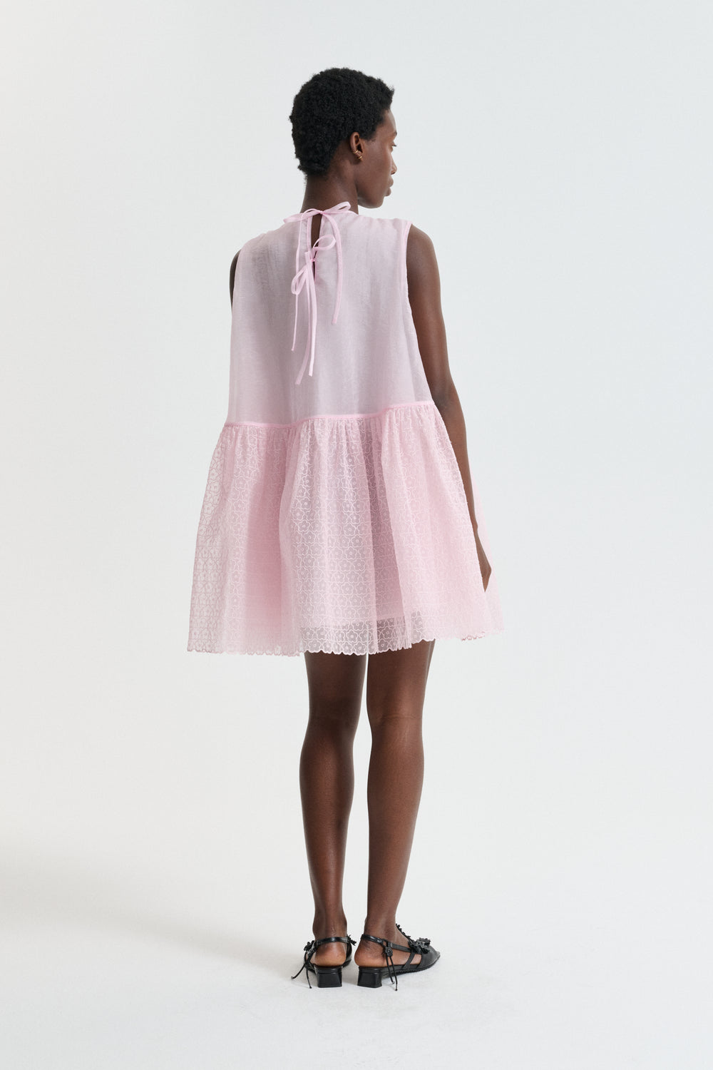 CBDAHULU | DRESS WINDFLOWER EMB BLUSH PINK