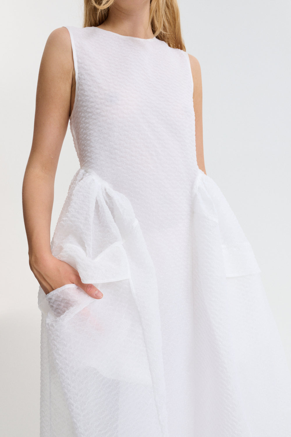 CBDUANA | DRESS PLUMERIA PETIT WHITE