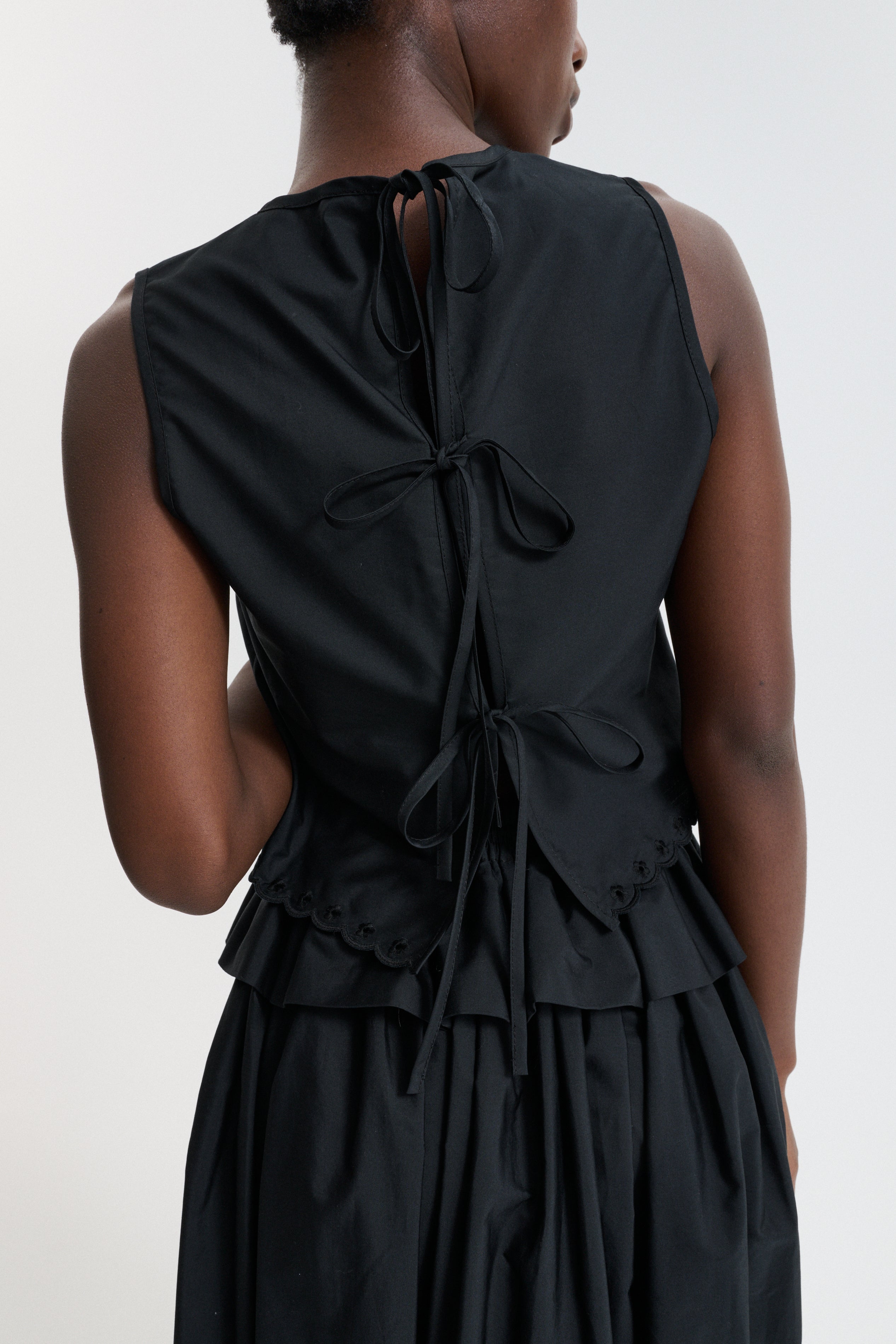 CBDEEBA | TOP BRODERIE ANGLAISE BLACK
