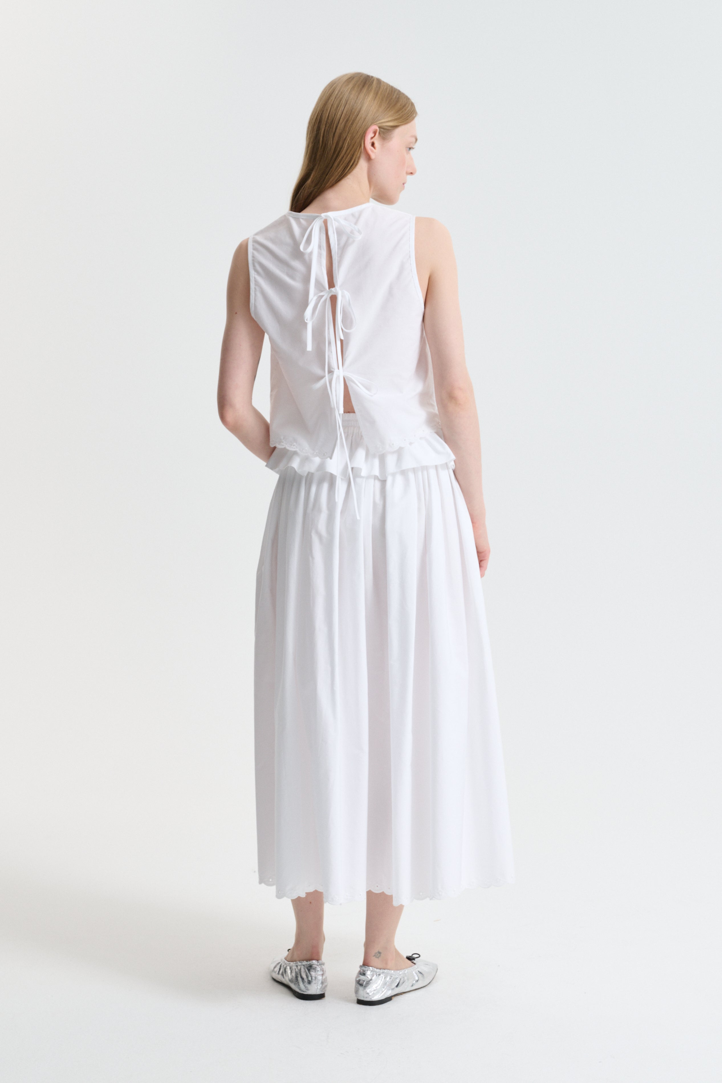 CBDEEBA | TOP BRODERIE ANGLAISE WHITE