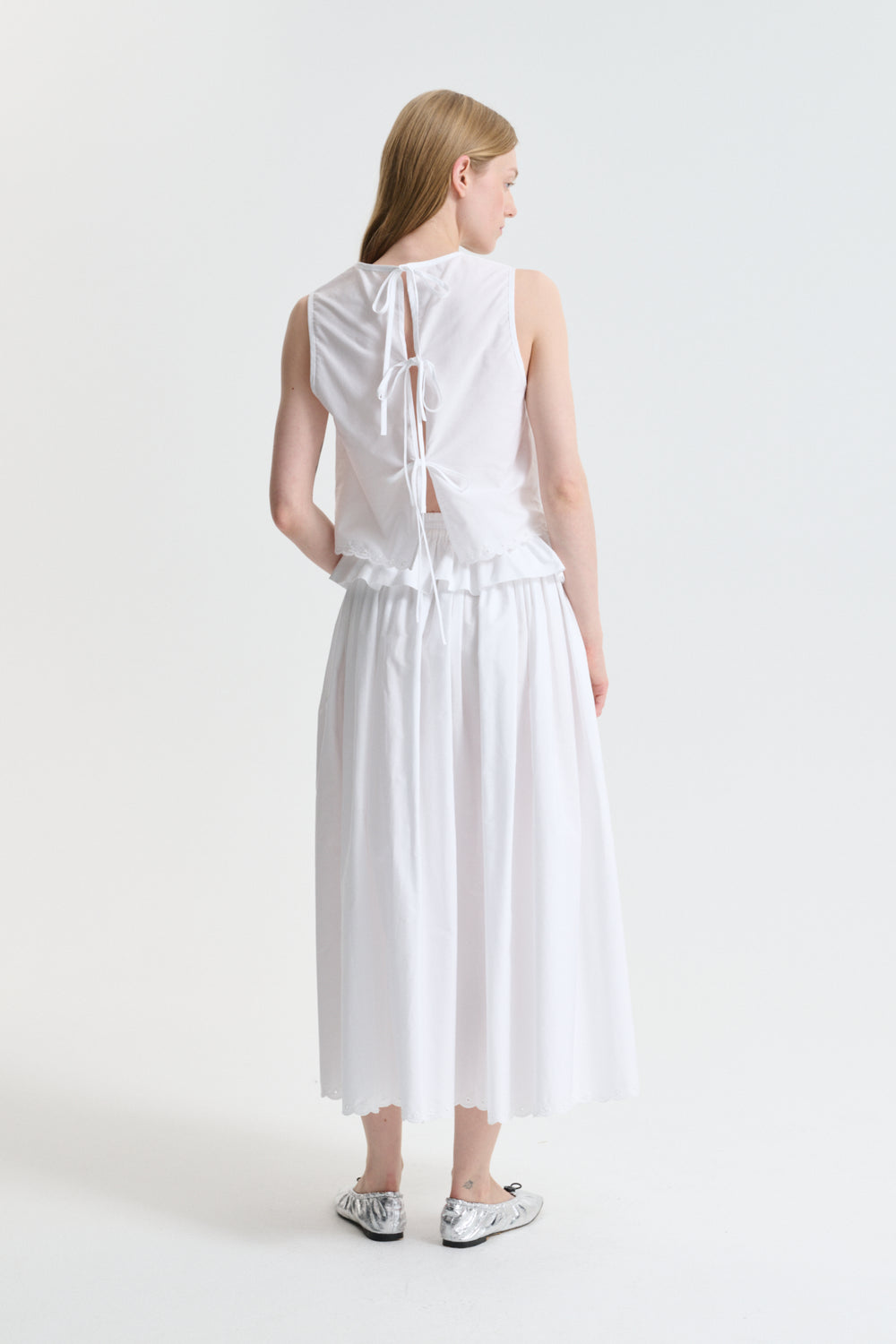 CBDEEBA | TOP BRODERIE ANGLAISE WHITE