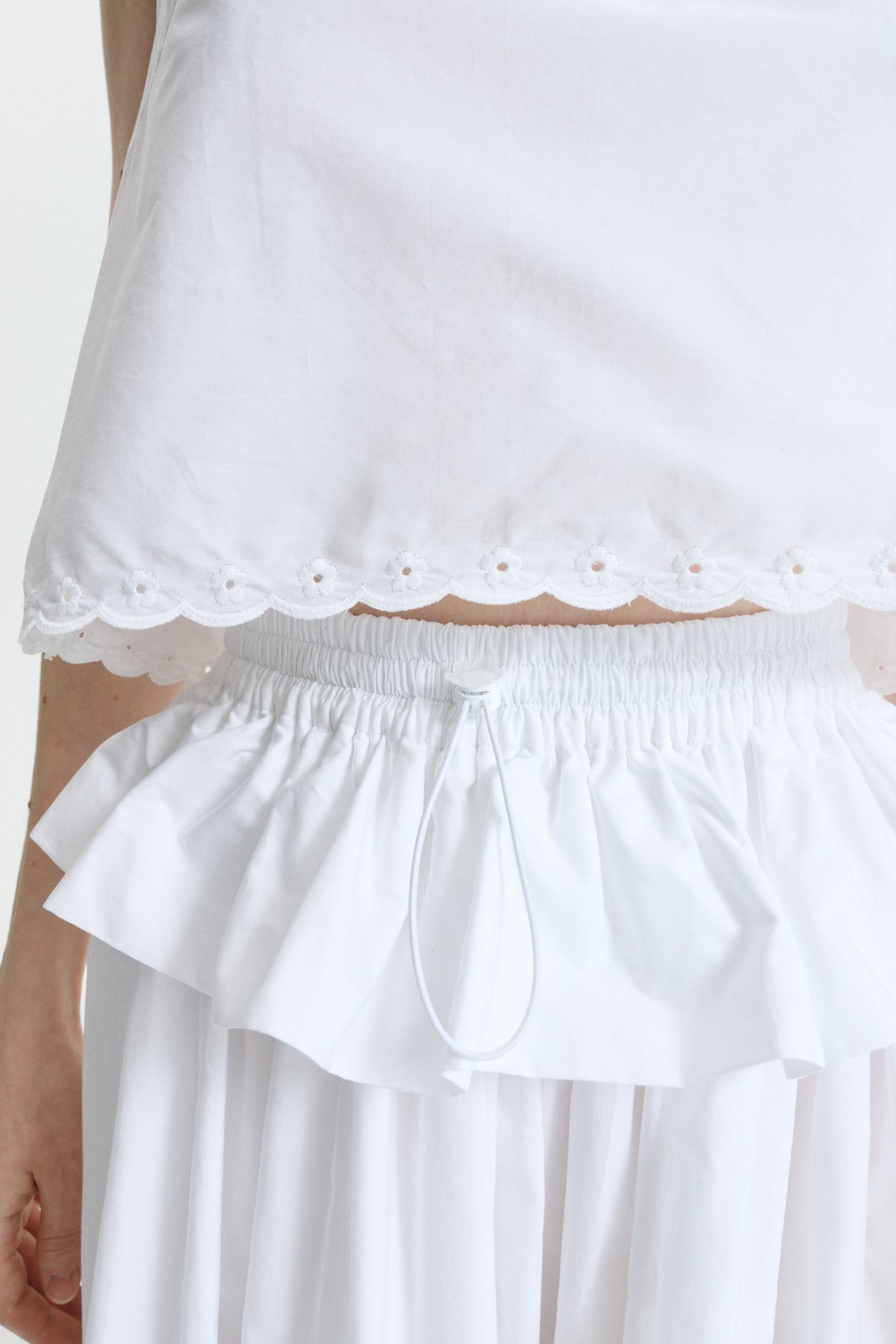 CBDEEBA | TOP BRODERIE ANGLAISE WHITE