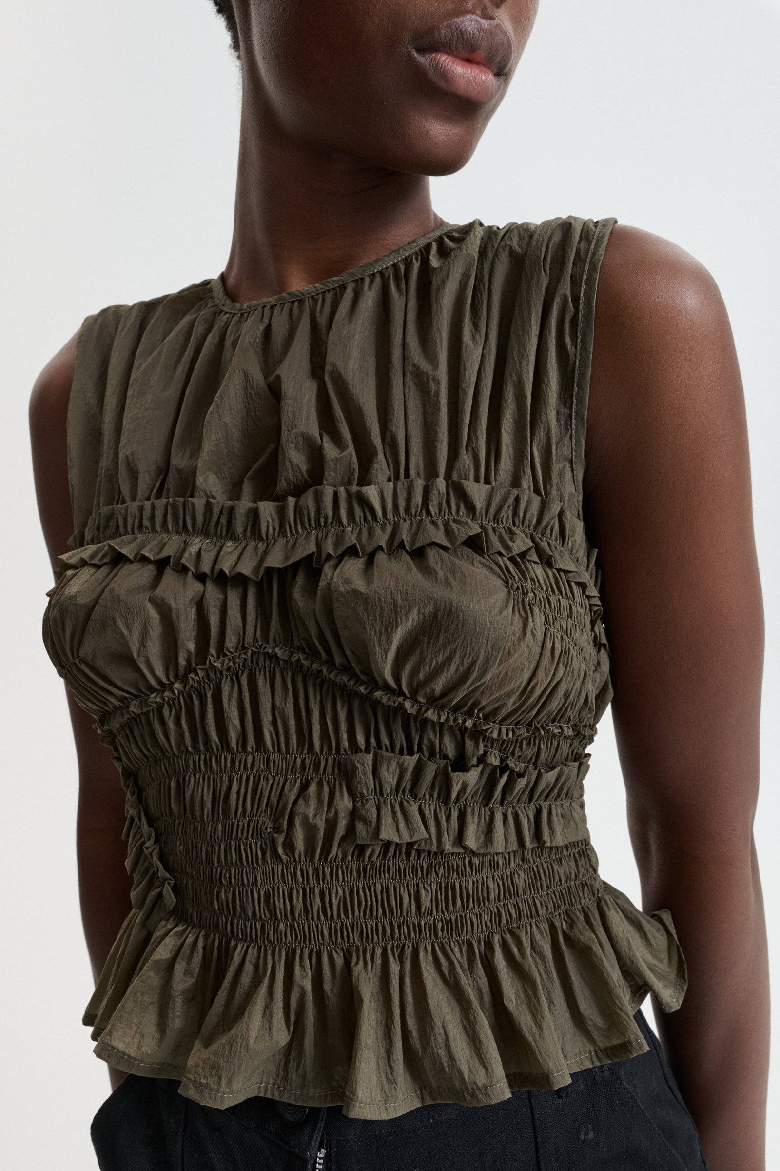 CBUPHI | TOP SHEER RIPSTOP OLIVE