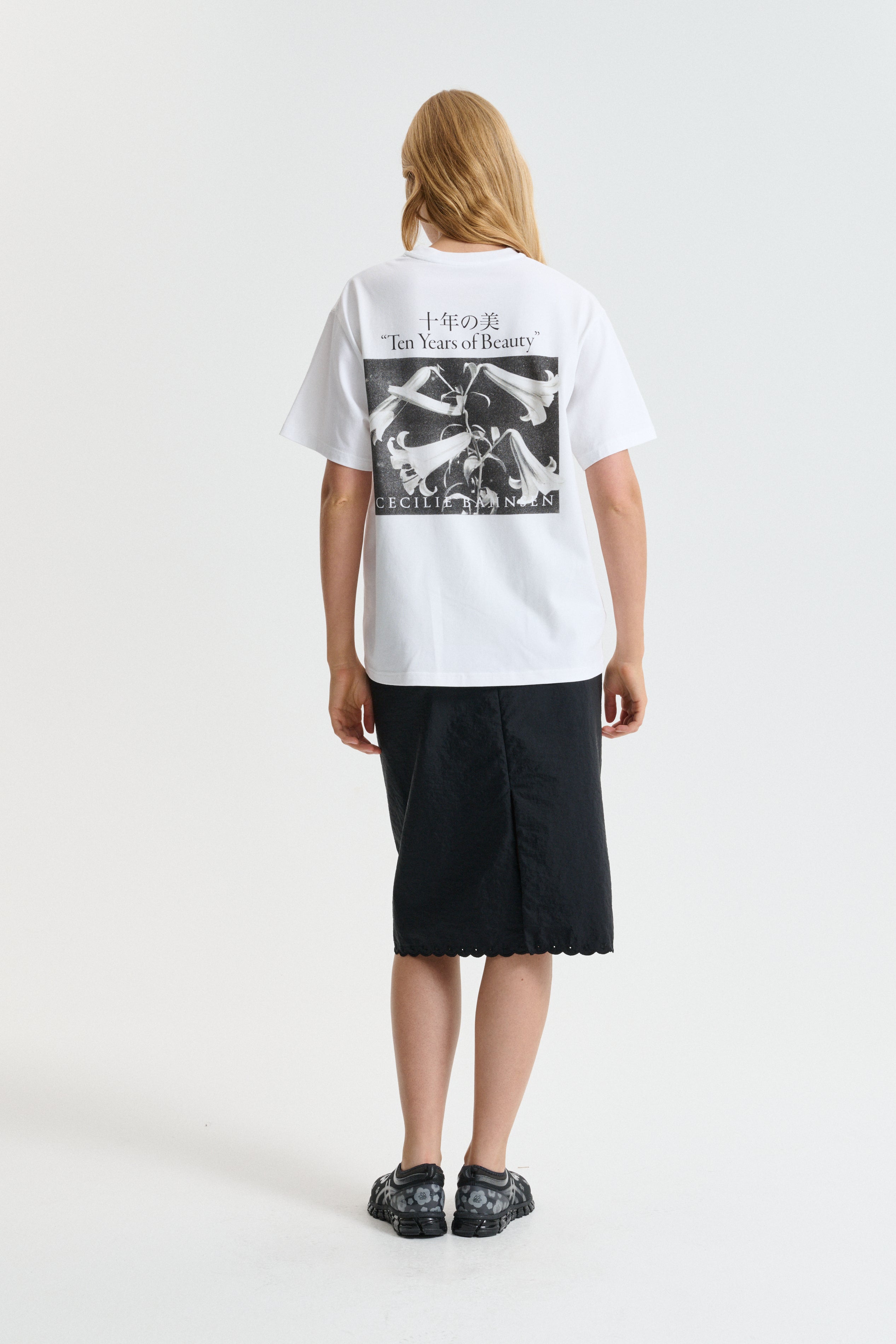 CBDOROTHY | T-SHIRT PRINTED JERSEY WHITE / BLACK