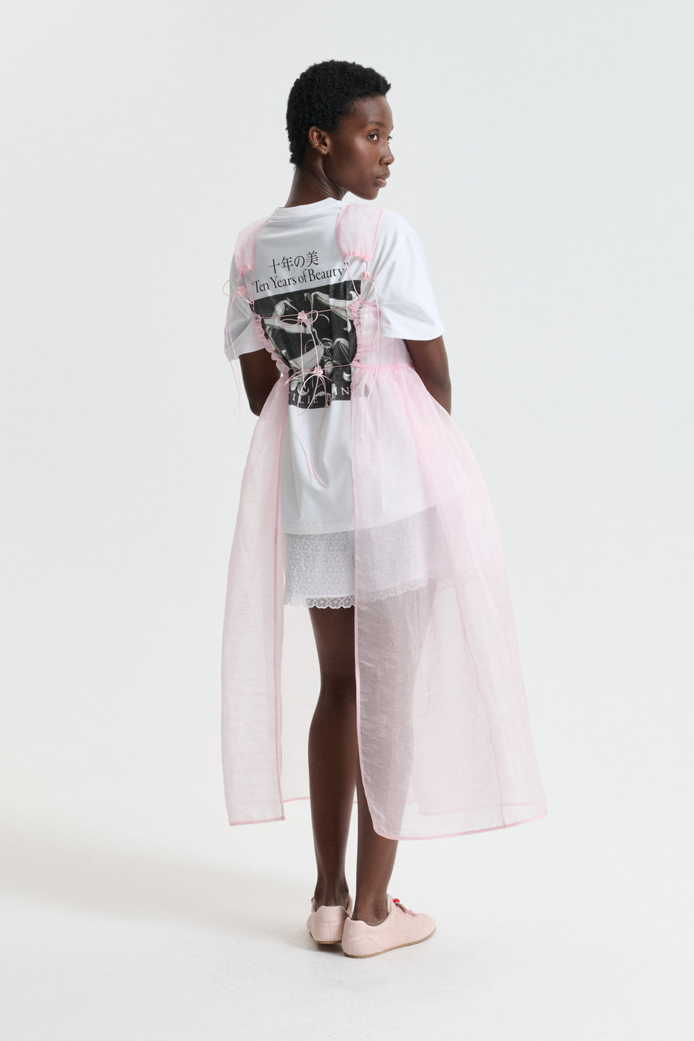 CBDOROTHY | T-SHIRT PRINTED JERSEY WHITE / BLACK