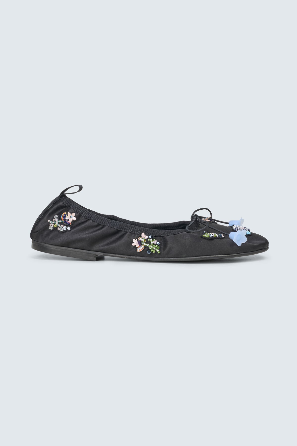 CBGRIELLE | BALLERINA BEADED SATIN BLACK