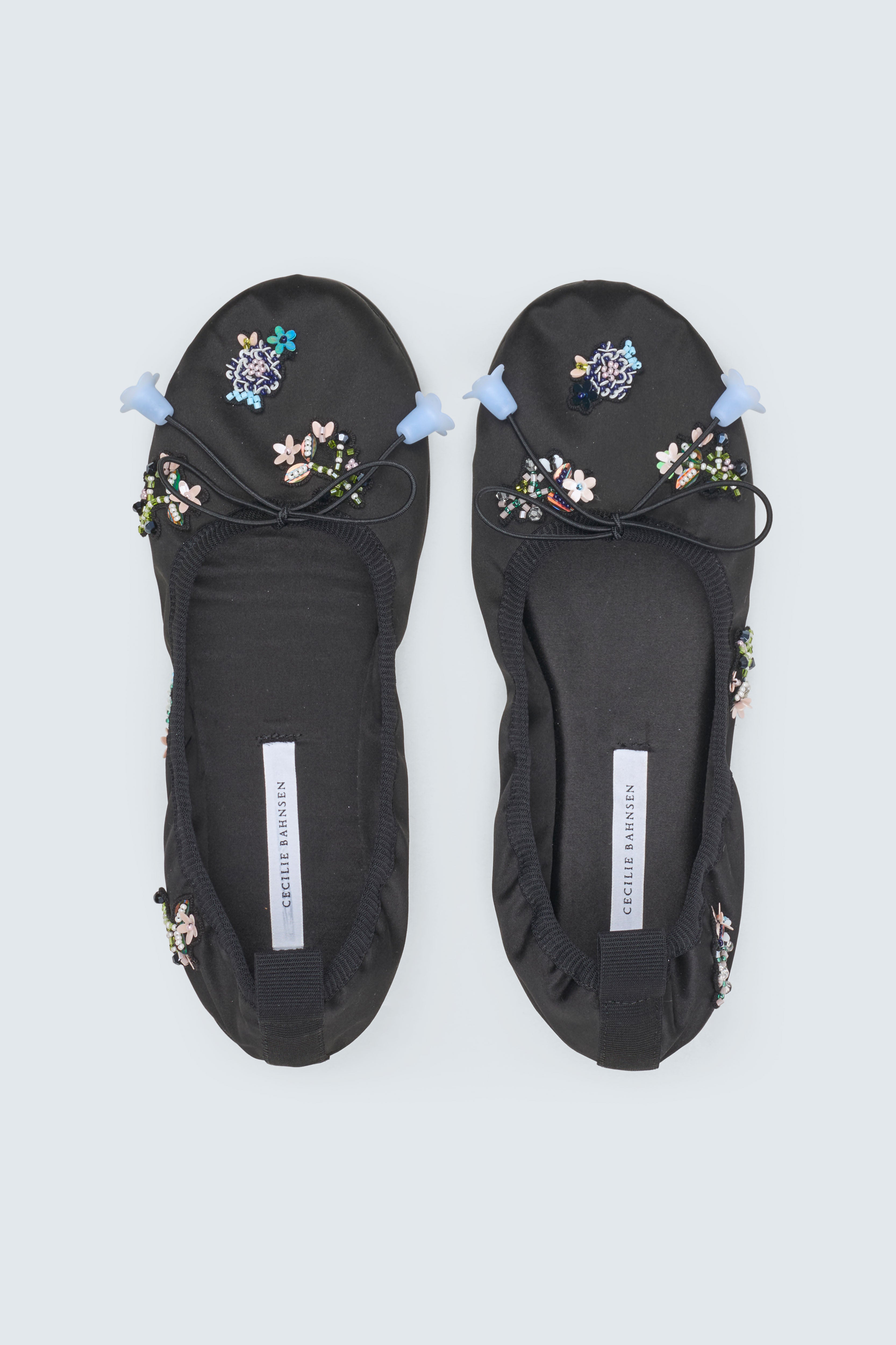 CBGRIELLE | BALLERINA BEADED SATIN BLACK