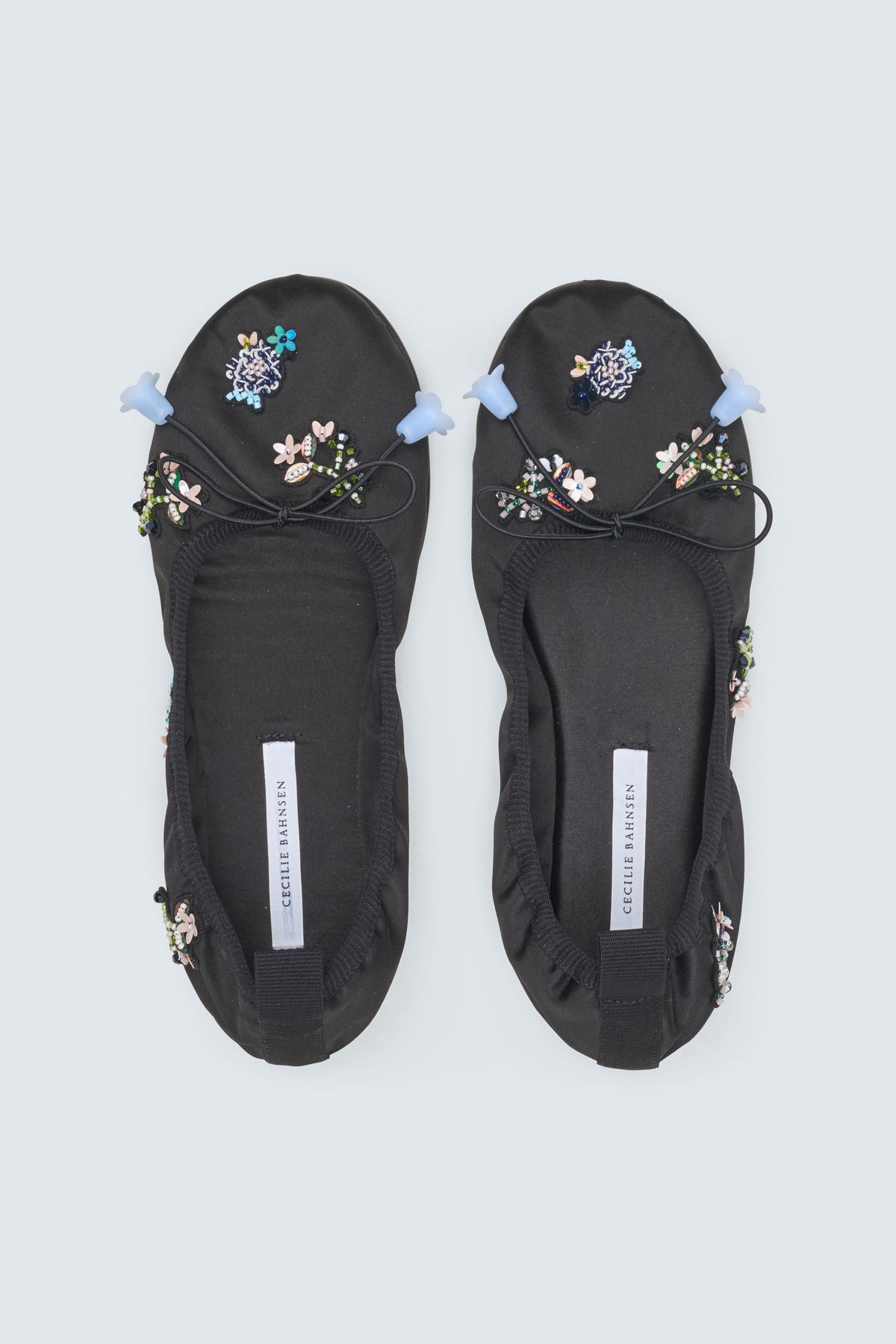 CBGRIELLE | BALLERINA BEADED SATIN BLACK
