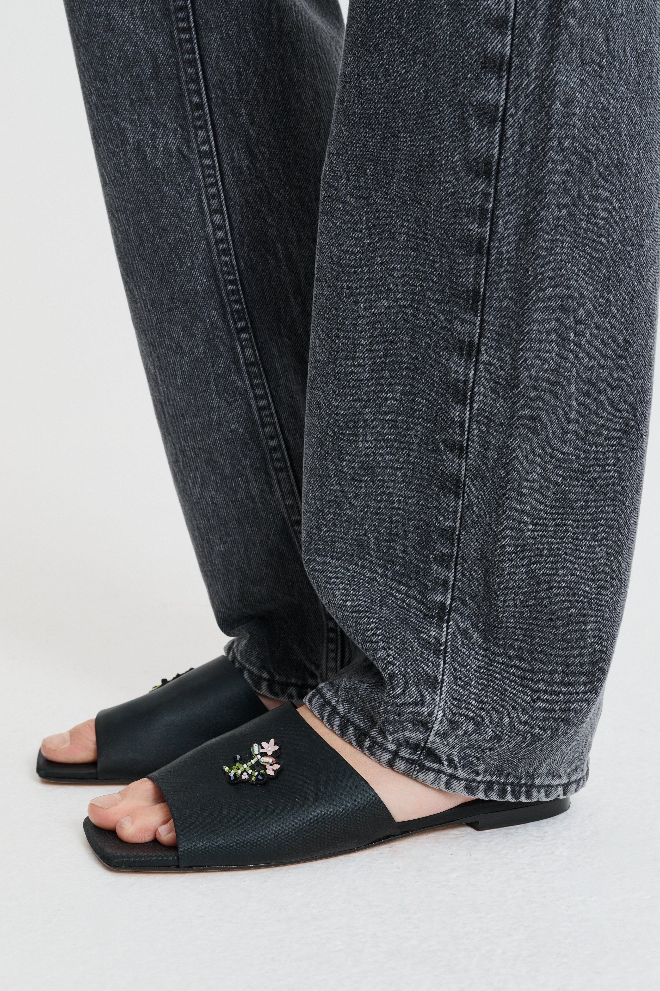 CBGARRON | SLIDE BEADED SATIN BLACK