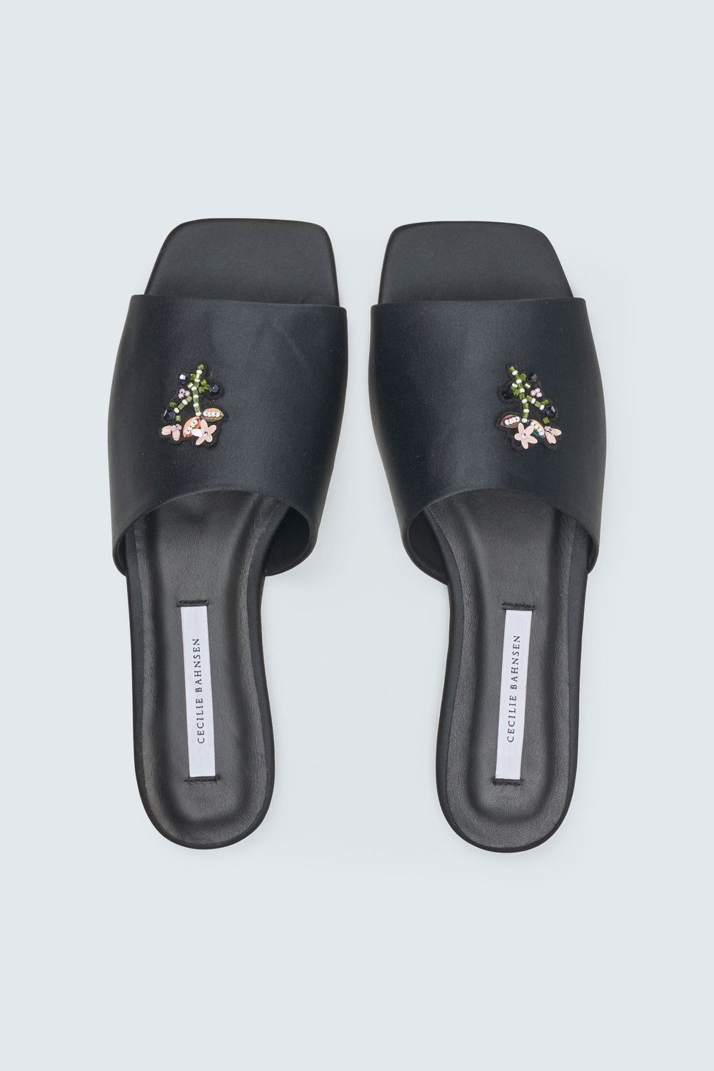 CBGARRON | SLIDE BEADED SATIN BLACK