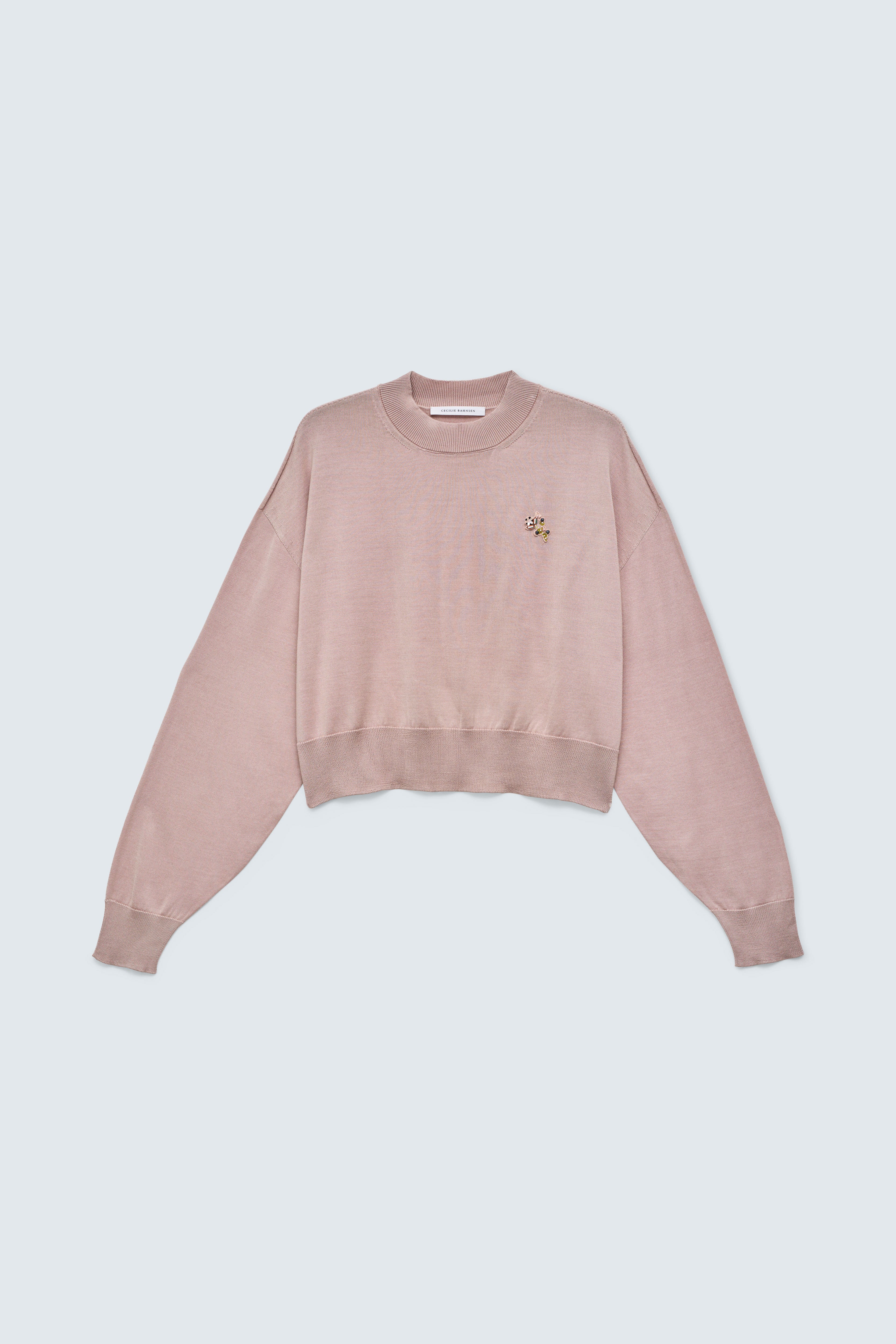 CBGUNVOR | TOP DAINTY SILK KNIT LIGHT PINK