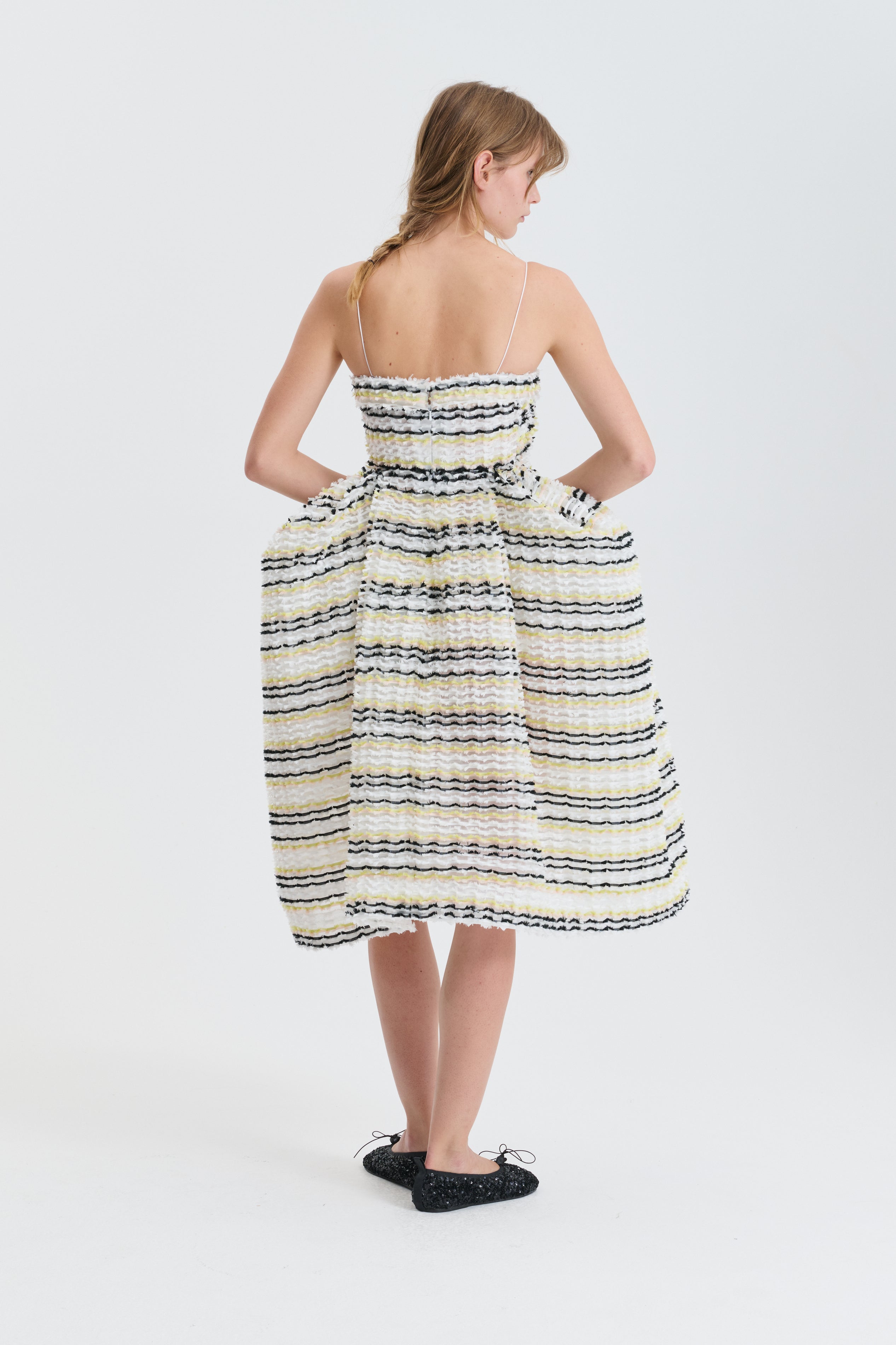 CBGIGI | DRESS STRIPED FIL-COUPÉ WHITE MULTI