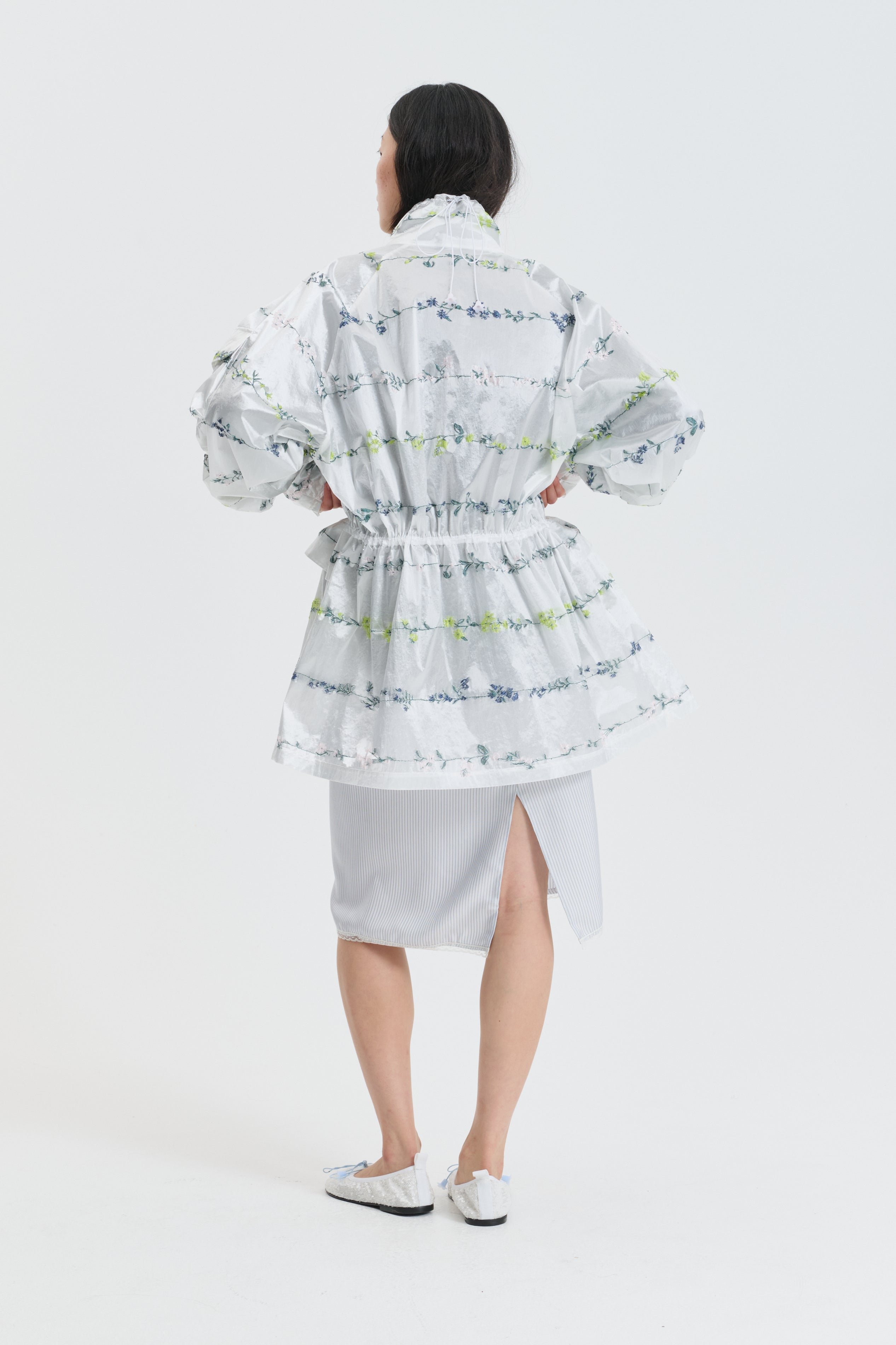 CBGILLIAN | JACKET DAINTY JACQUARD WHITE MULTI