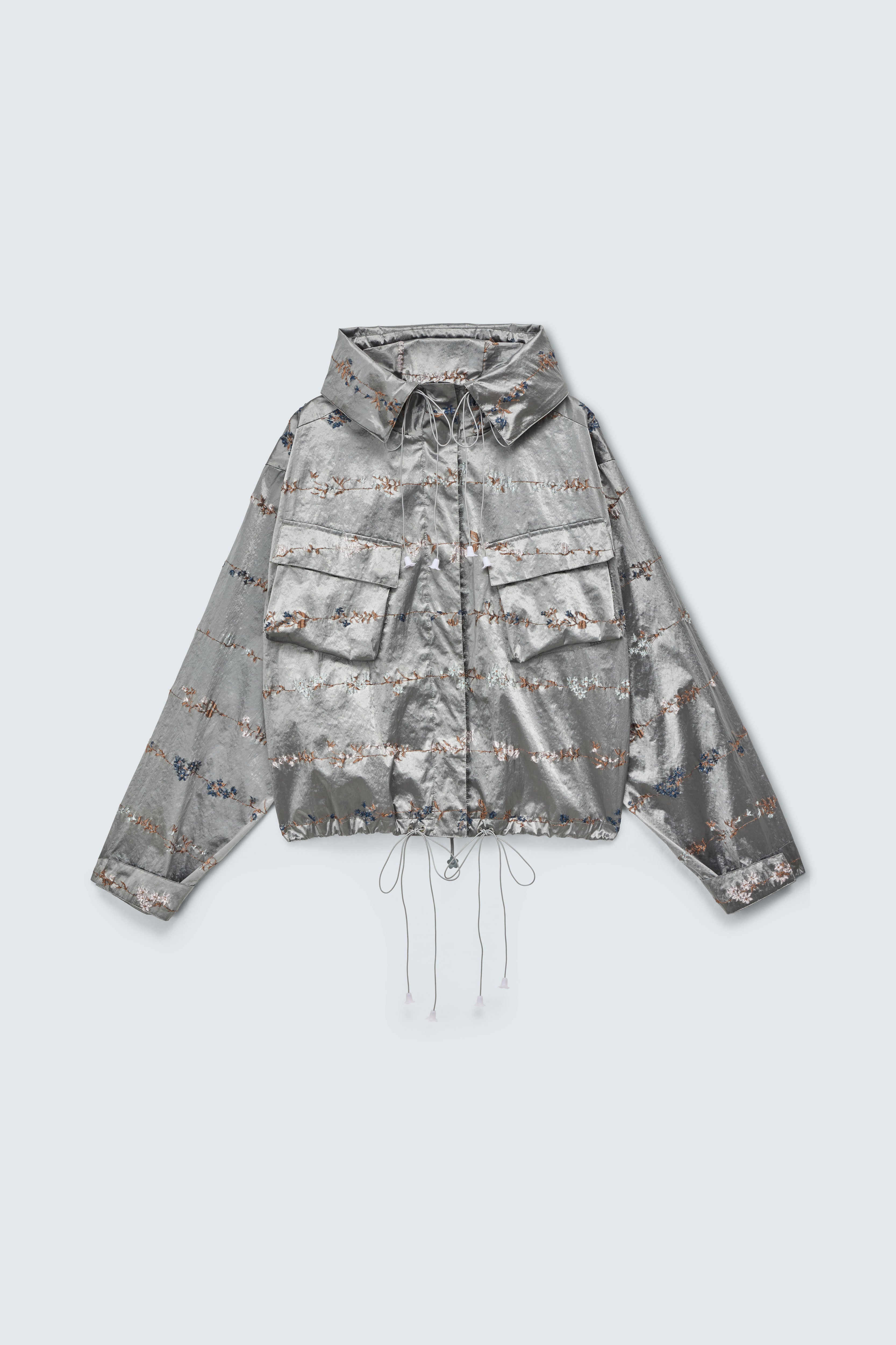 CBGERTIE | JACKET DAINTY JACQUARD GREY MULTI