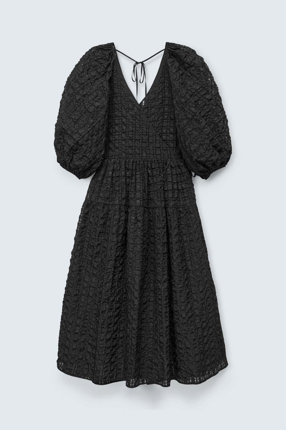 CBREGITZE | DRESS CHECK SEERSUCKER BLACK