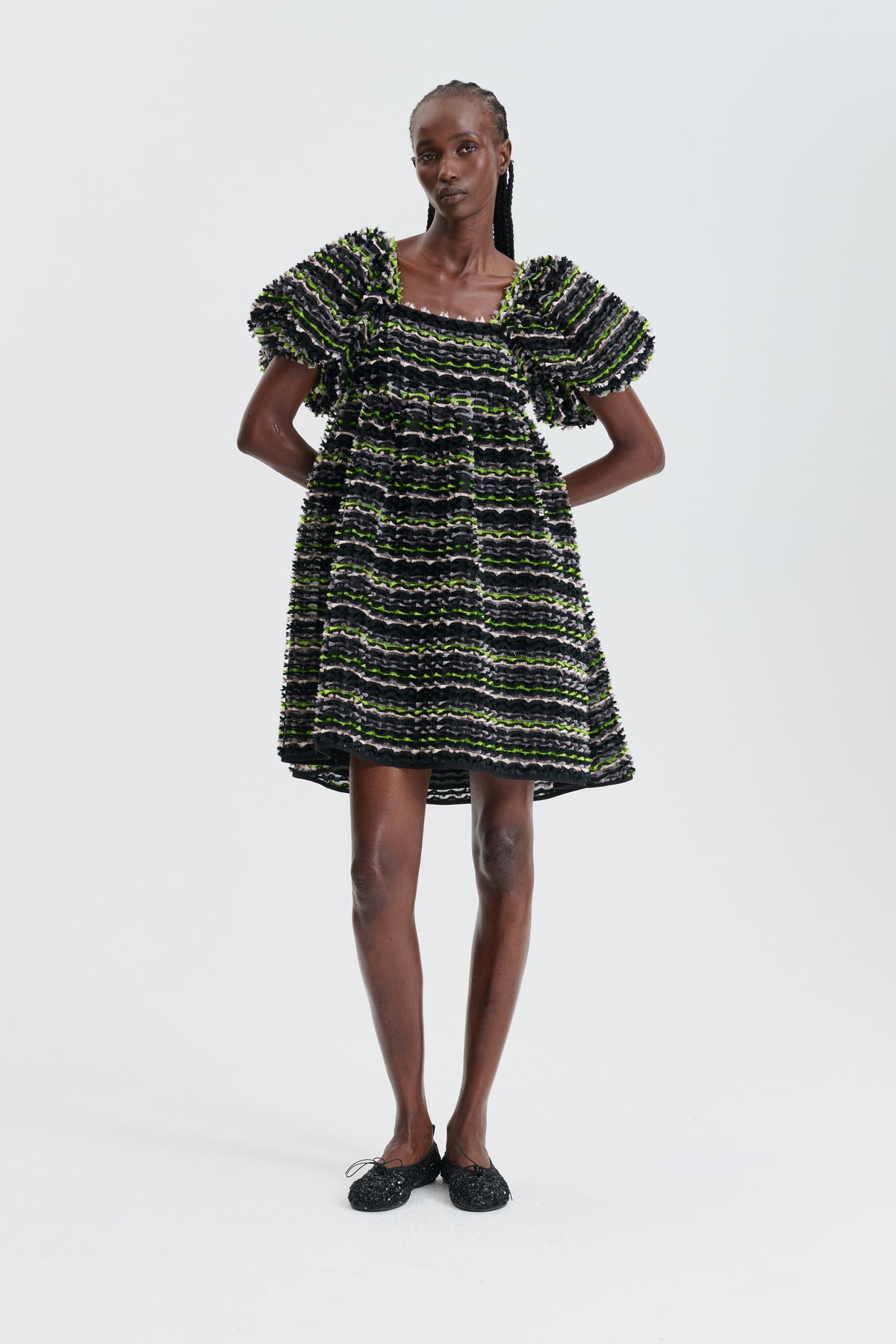 CBRAGNHILD | DRESS STRIPED FIL-COUPÉ BLACK MULTI