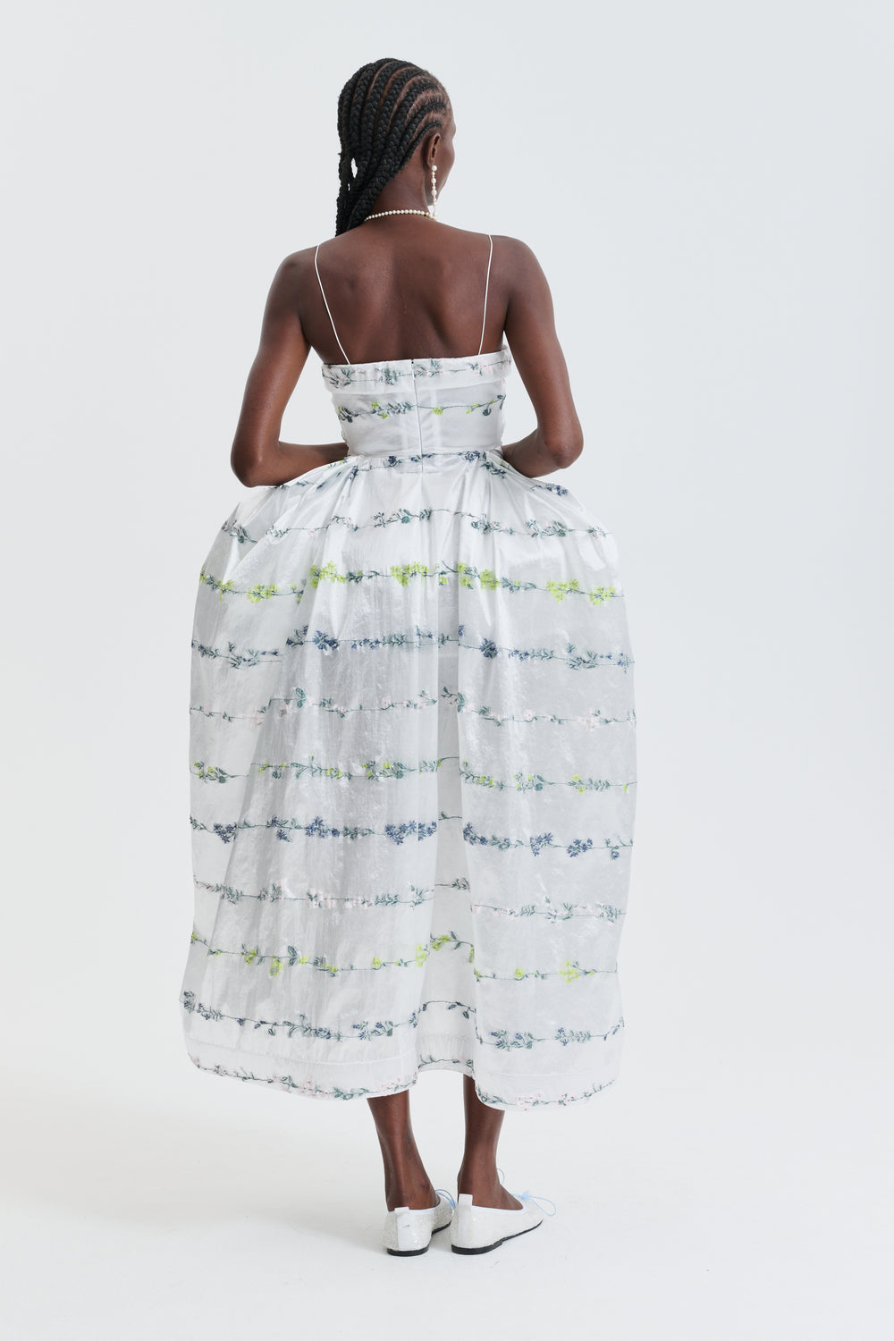 CBGRACIELA | GOWN DAINTY JACQUARD WHITE MULTI