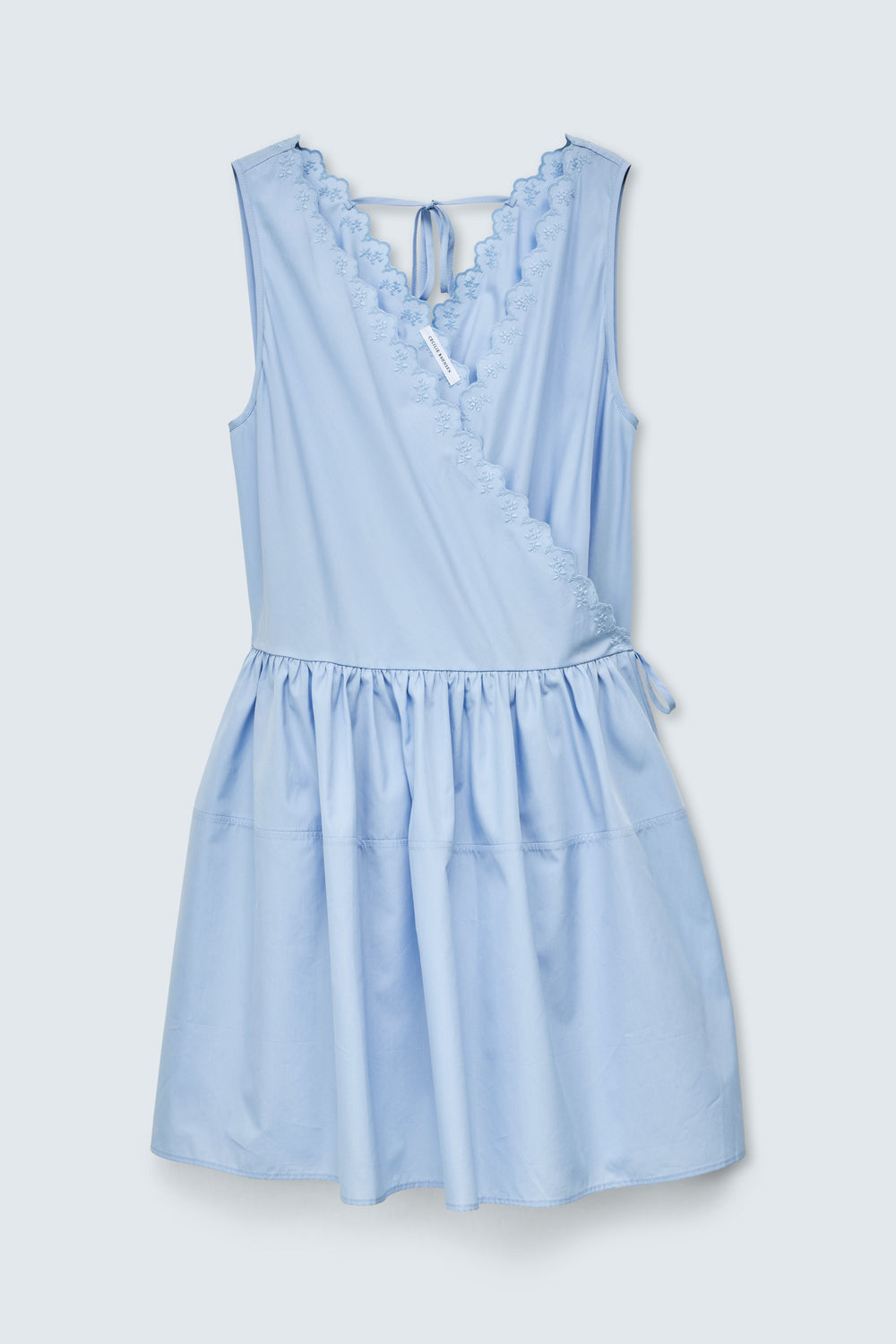 CBGEN | DRESS EMBROIDERED COTTON LIGHT BLUE