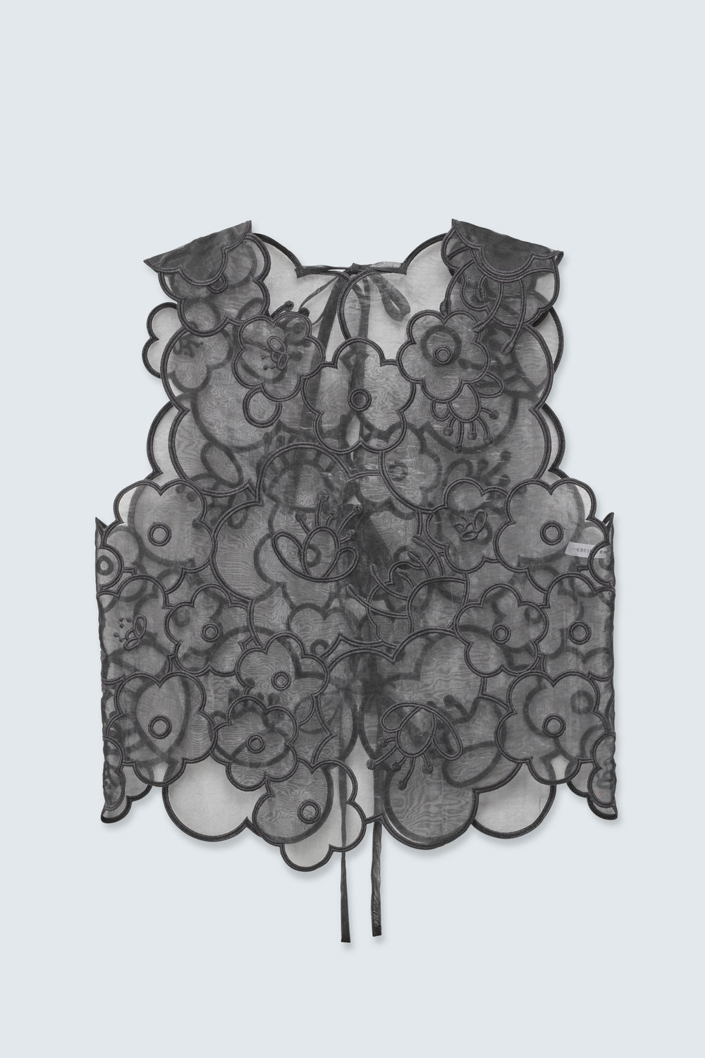 CBBLAKE | TOP EMBROIDERED MYRTIA GREY