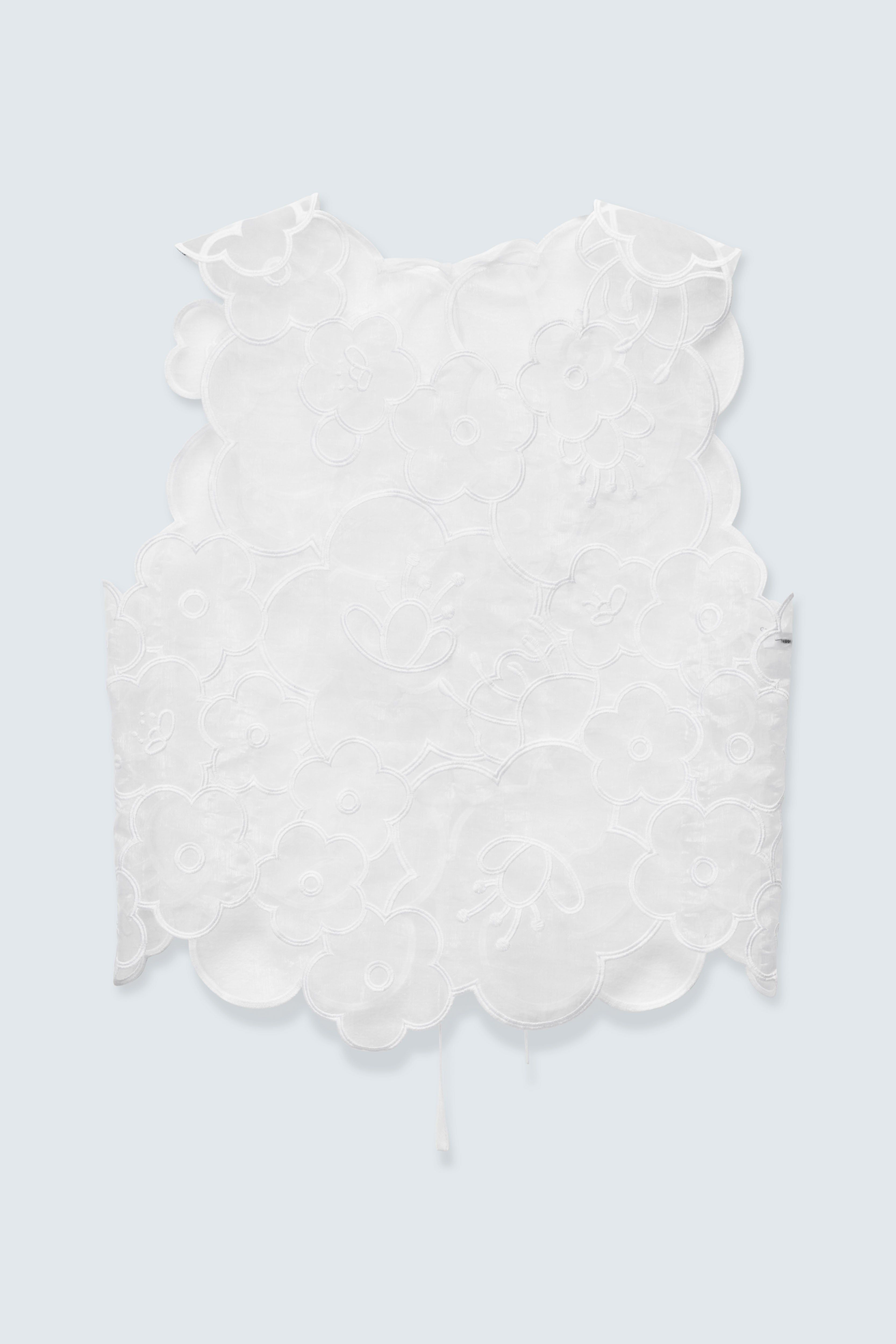 CBBLAKE | TOP EMBROIDERED MYRTIA WHITE