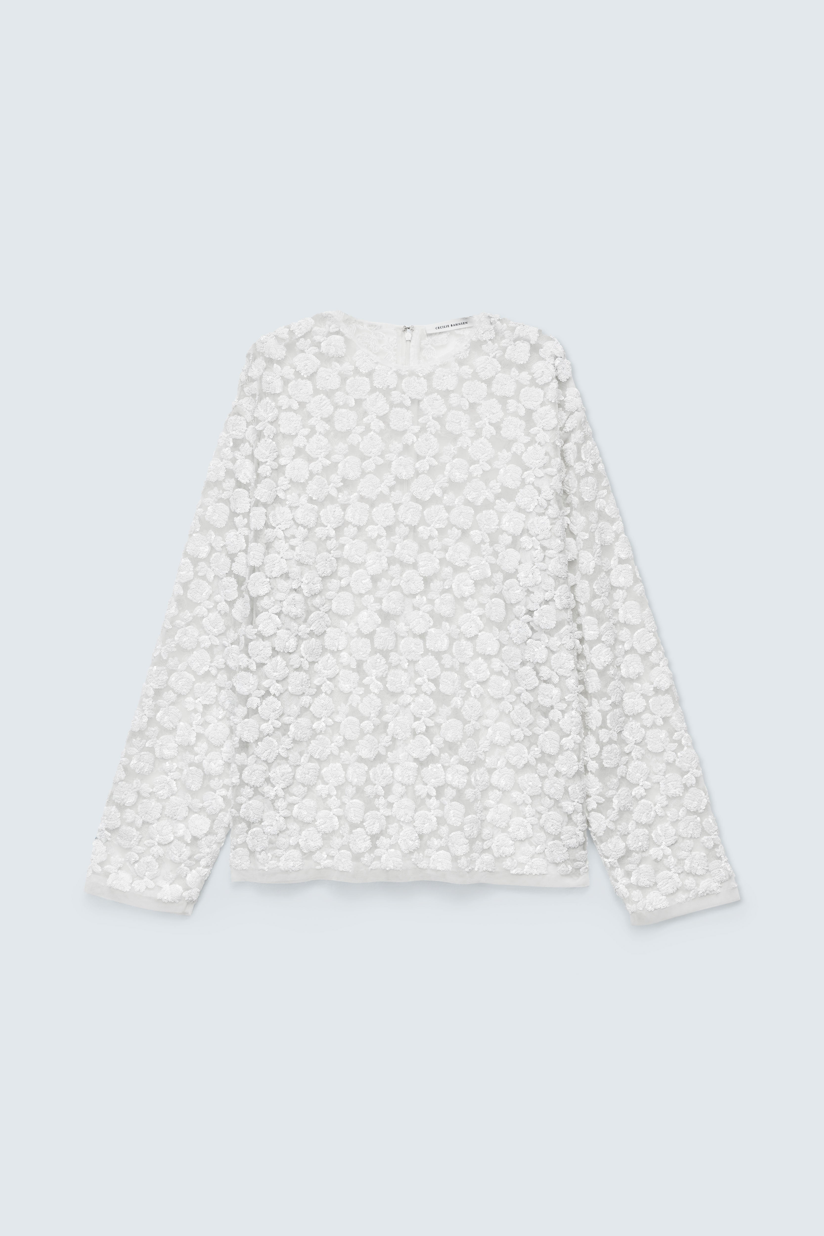 CBGROUPIE | BLOUSE LETITIA SEQUINS WHITE