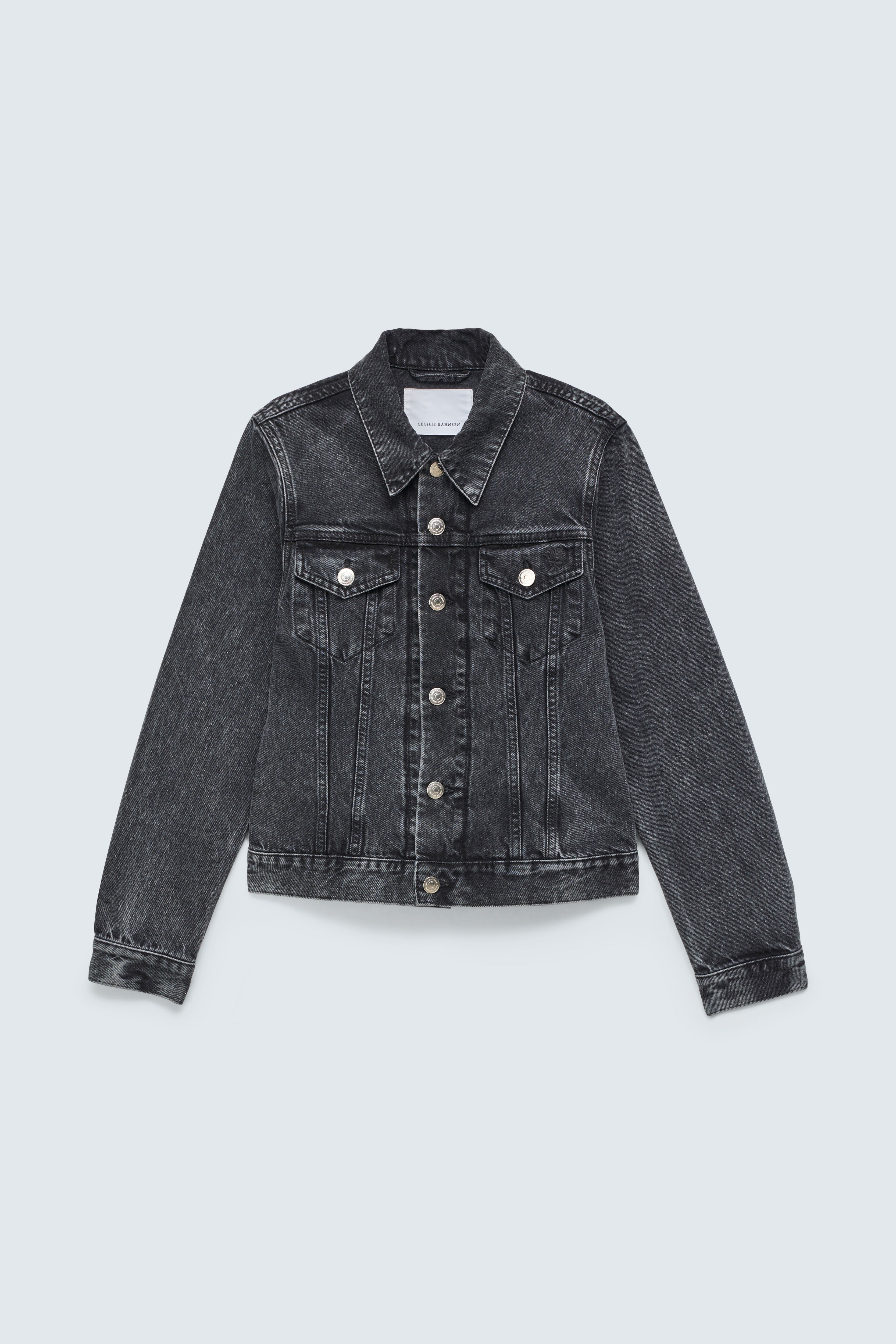 CBGINNIE | JACKET DENIM WASHED BLACK