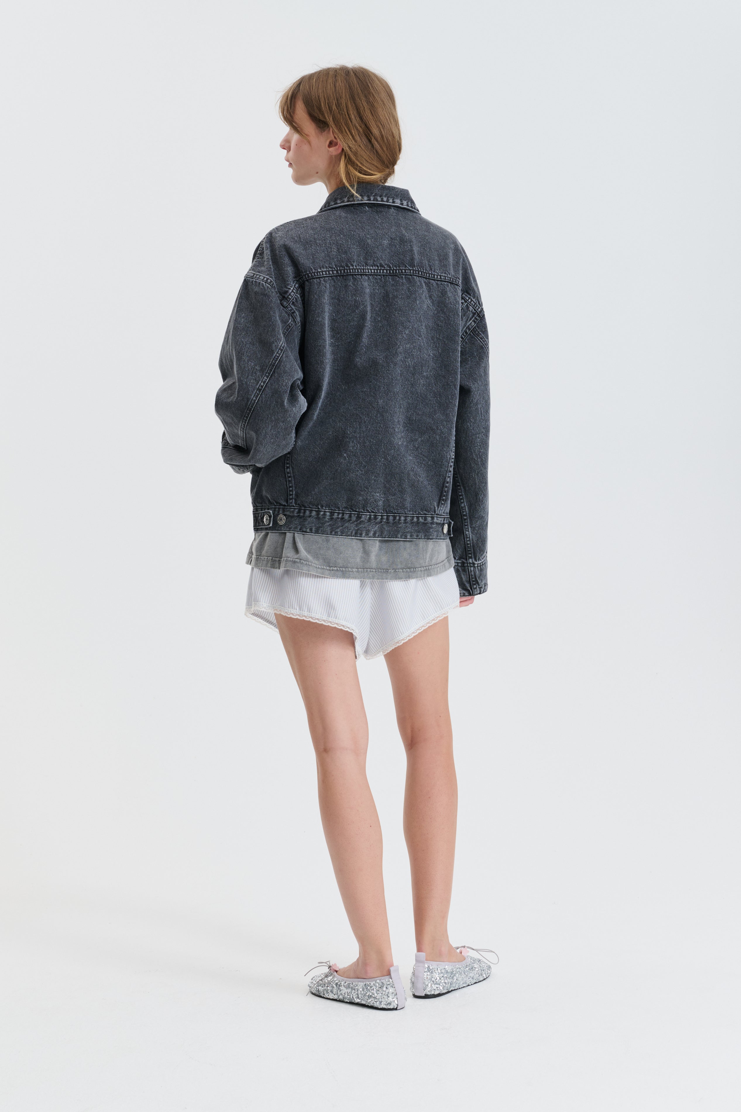 CBGASTON | JACKET DENIM WASHED BLACK