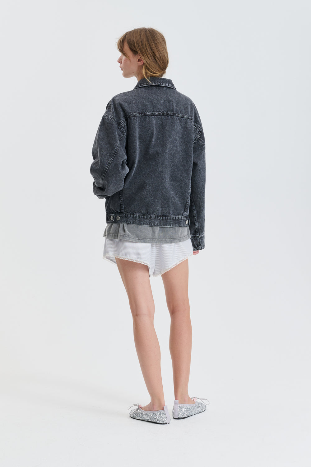CBGASTON | JACKET DENIM WASHED BLACK