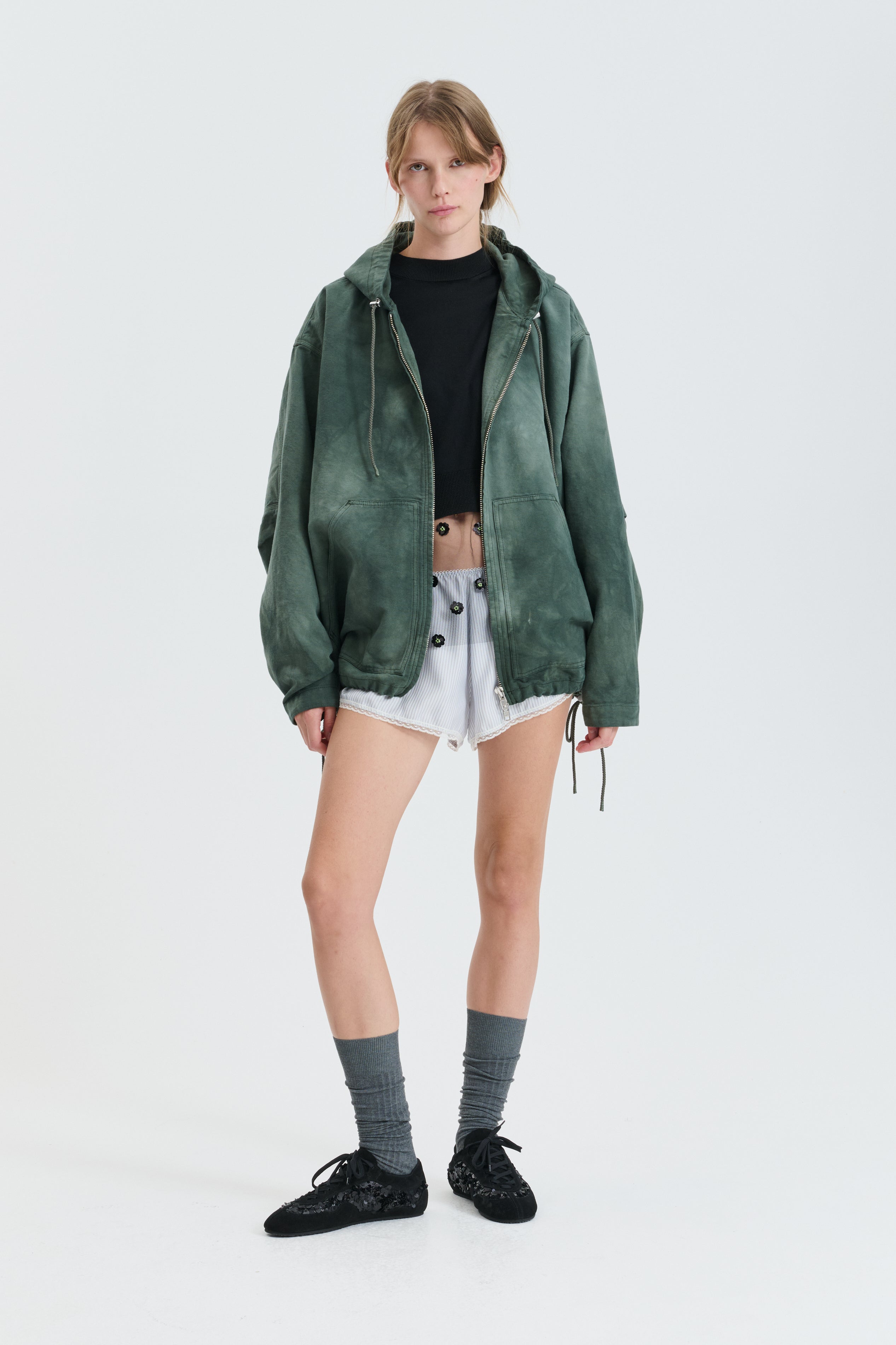 CBGRIFFEN | JACKET CANVAS WASHED GREEN