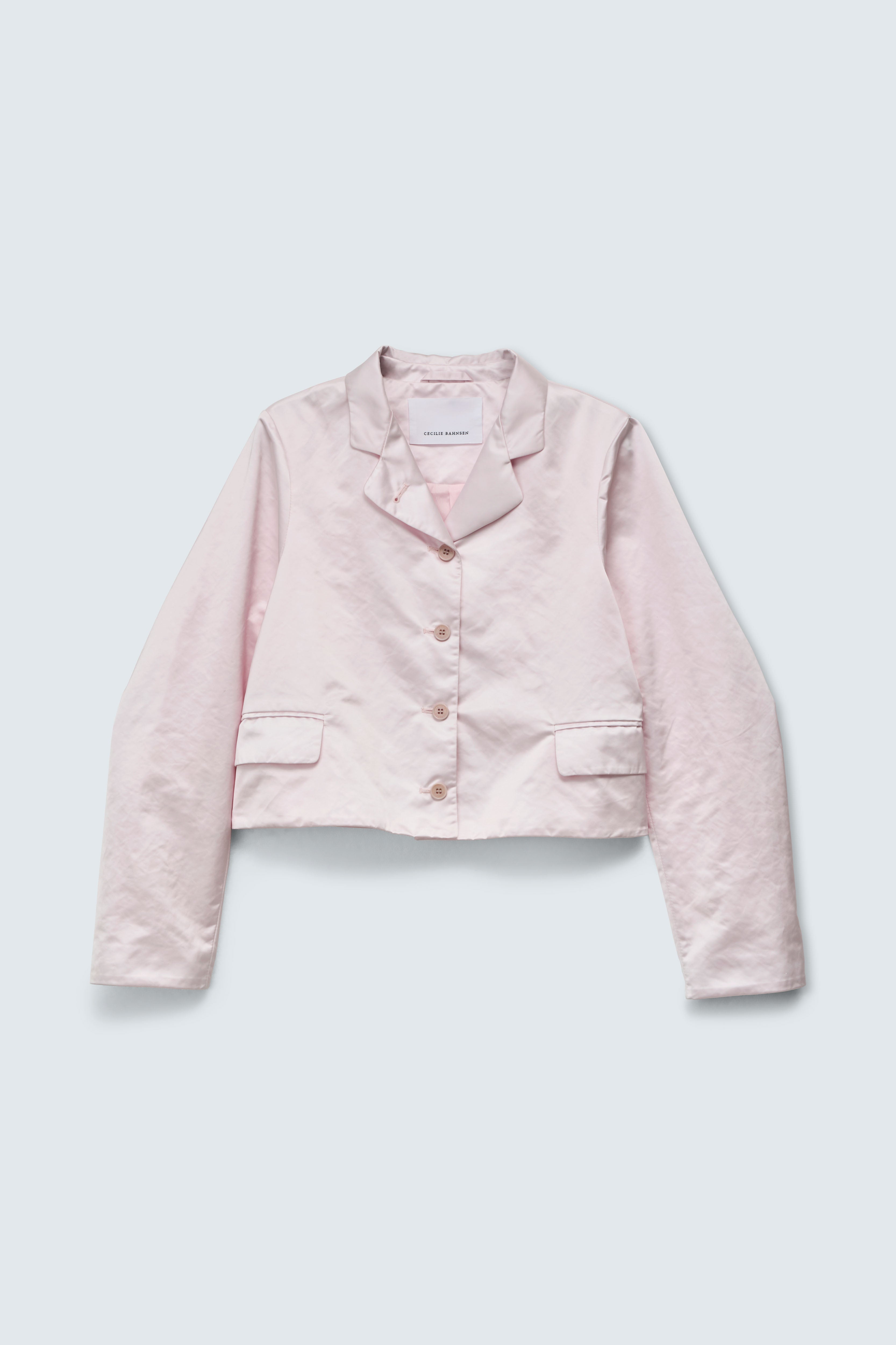 CBMARA | JACKET NYLON DUCHESS SATIN PALE PINK