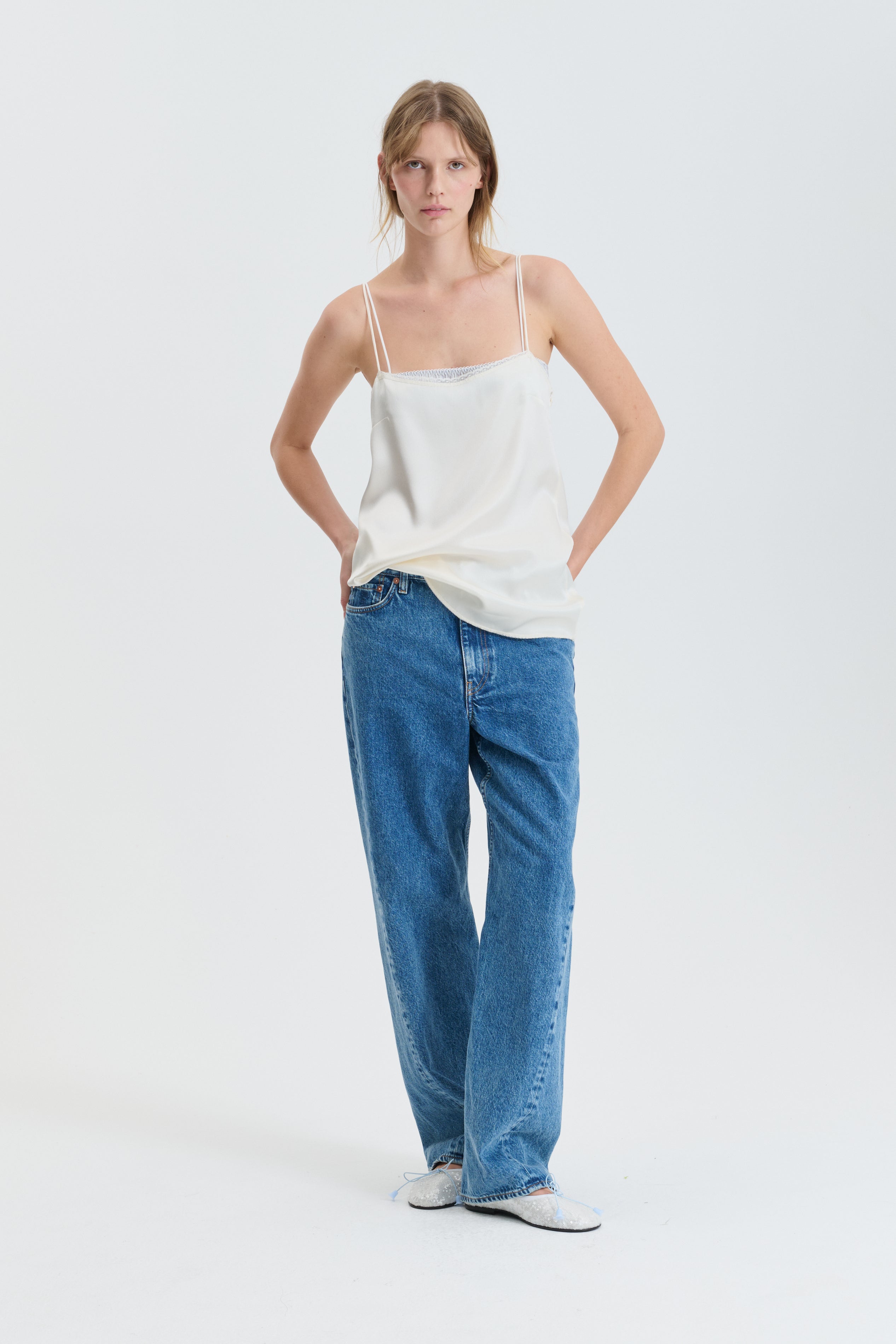 CBGENEVA | JEANS DENIM WASHED BLUE