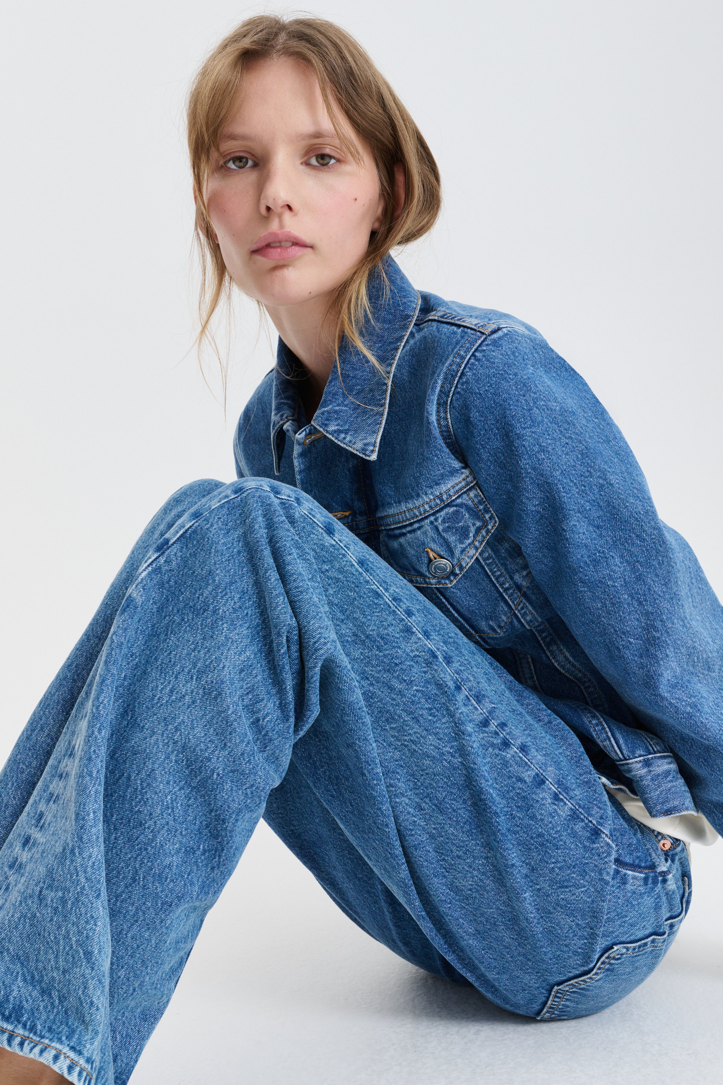 CBGENEVA | JEANS DENIM WASHED BLUE