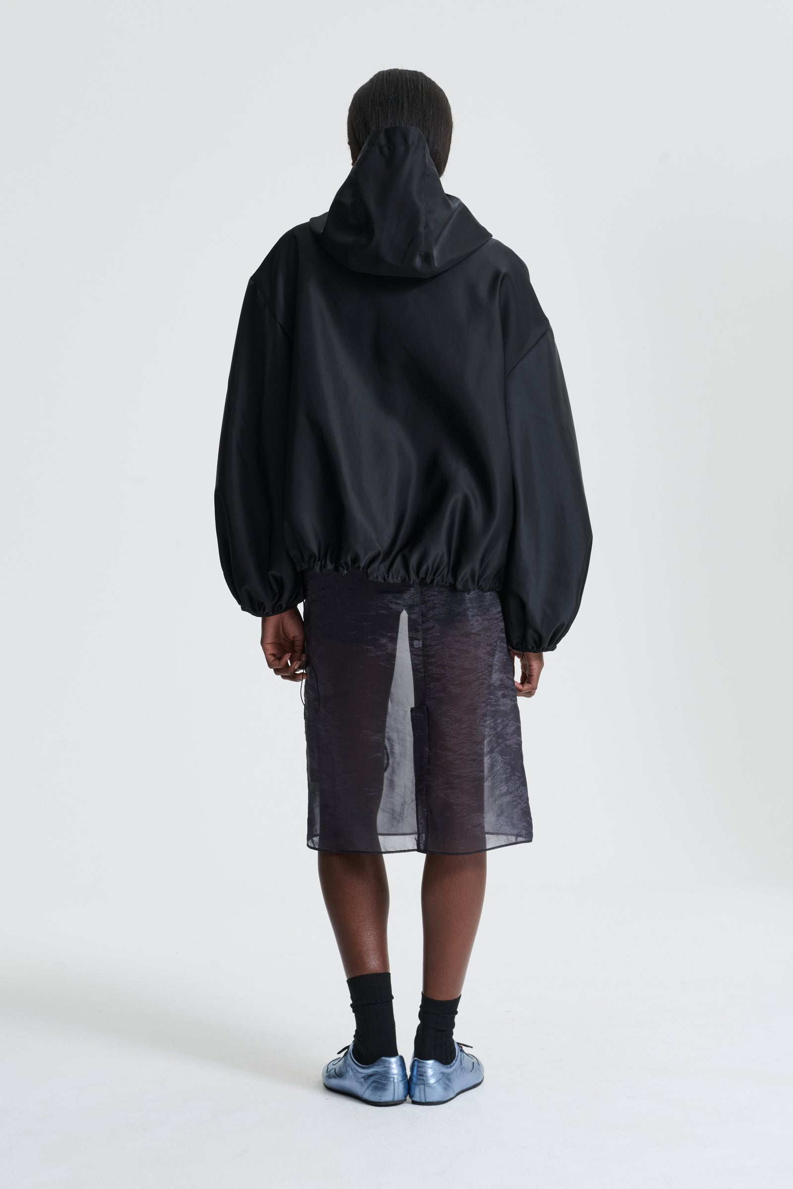 BEVERLY | ANORAK JACKET TECHNICAL NYLON BLACK