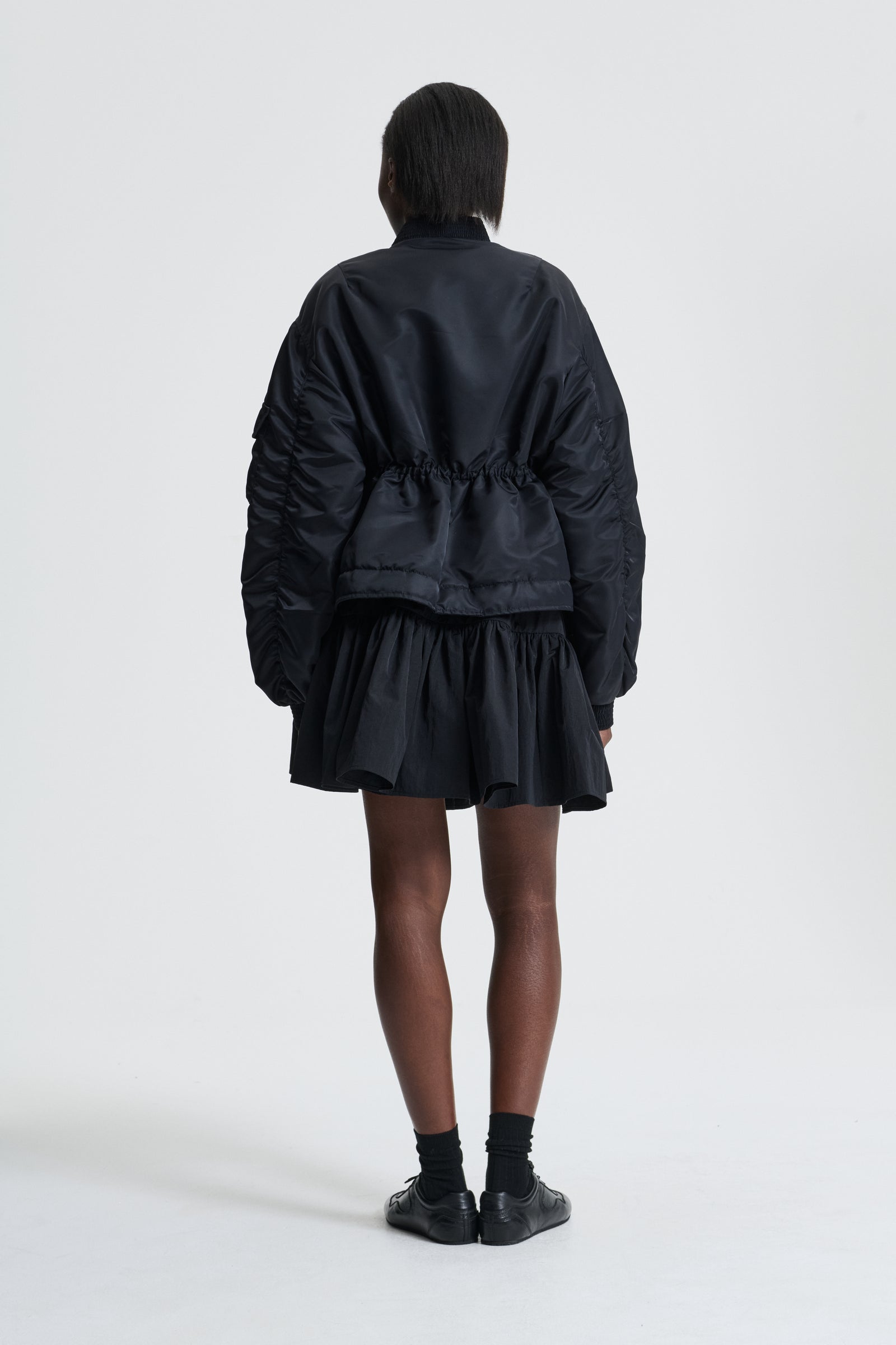 BIRDIE | BOMBER JACKET TECHNICAL NYLON BLACK