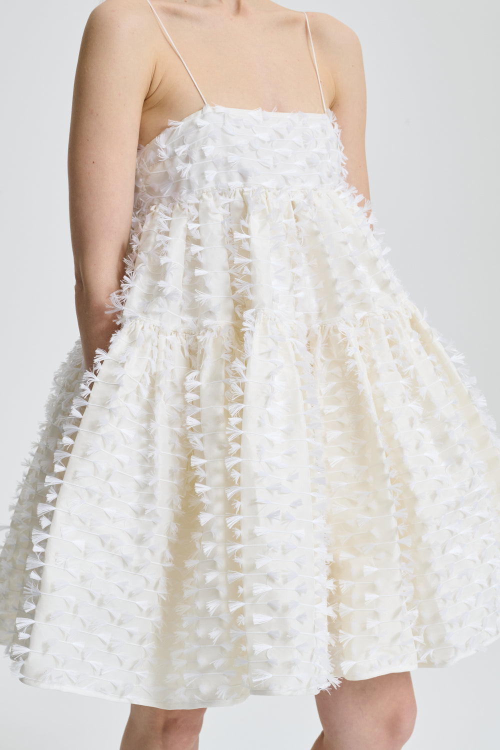 OBERRA | DRESS FIAMMA FIL-COUPÉ WHITE