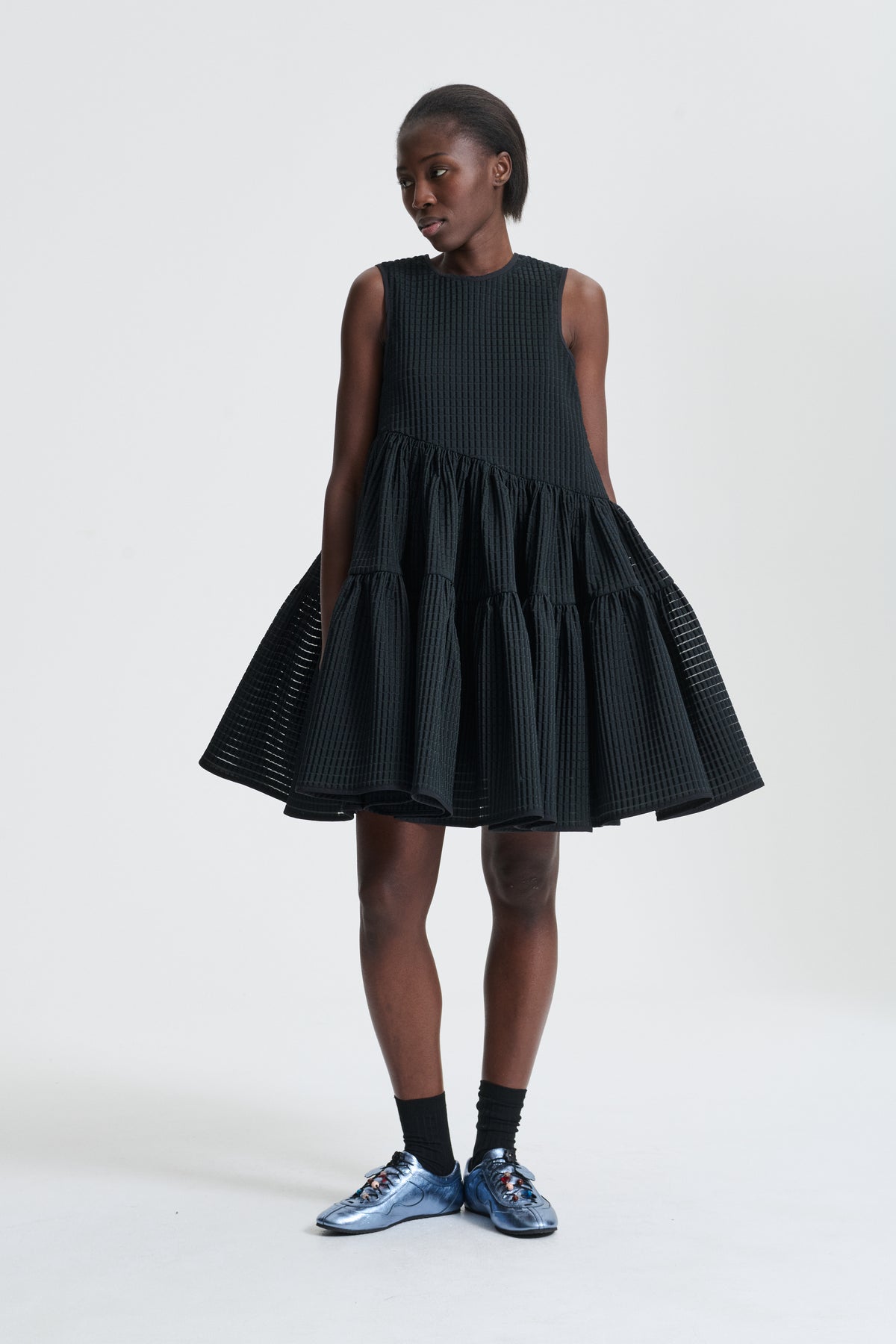 ABIGAIL | DRESS MIKU JACQUARD BLACK