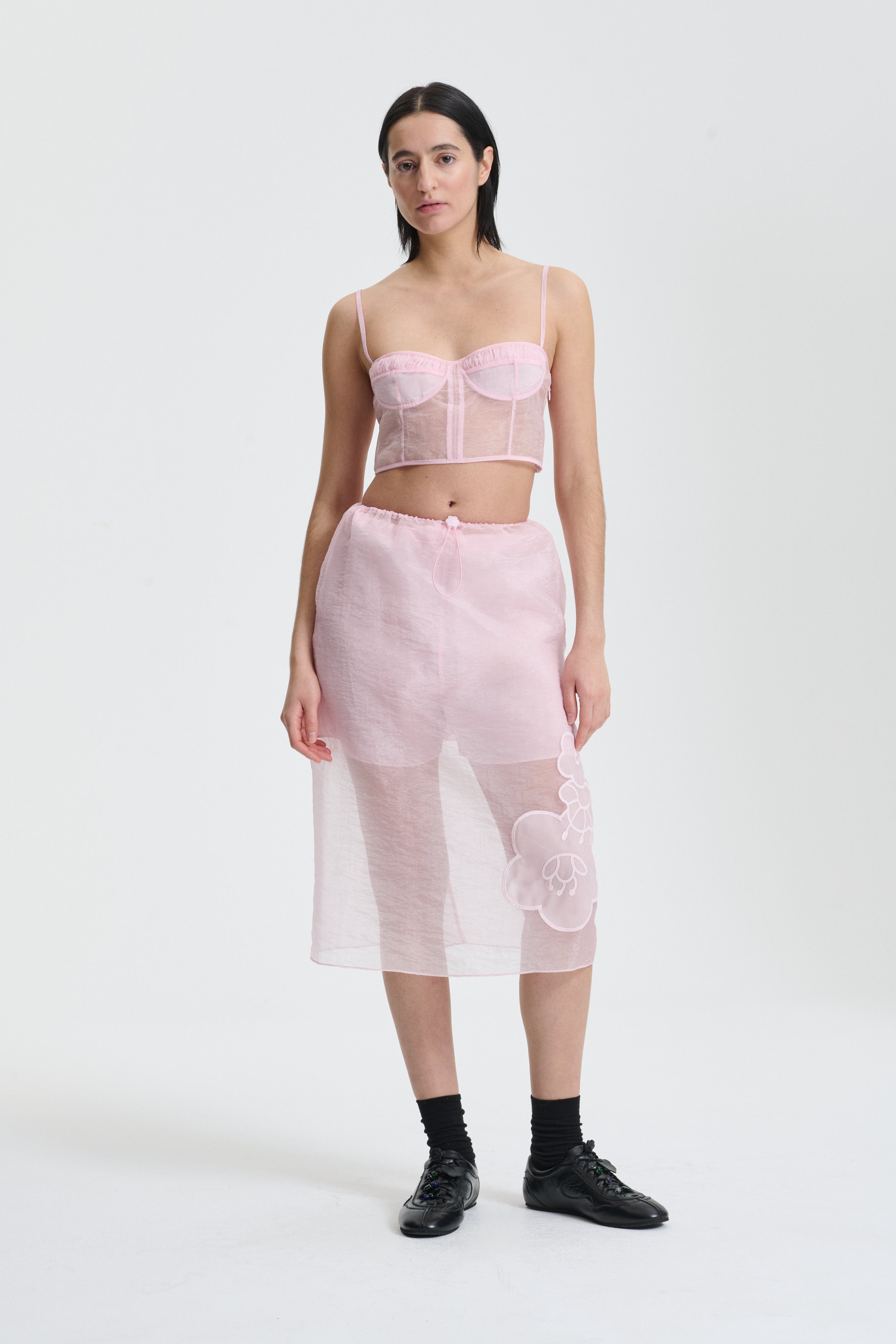 ANYA | BUSTIER TOP LIQUID MYRTIA BLUSH PINK
