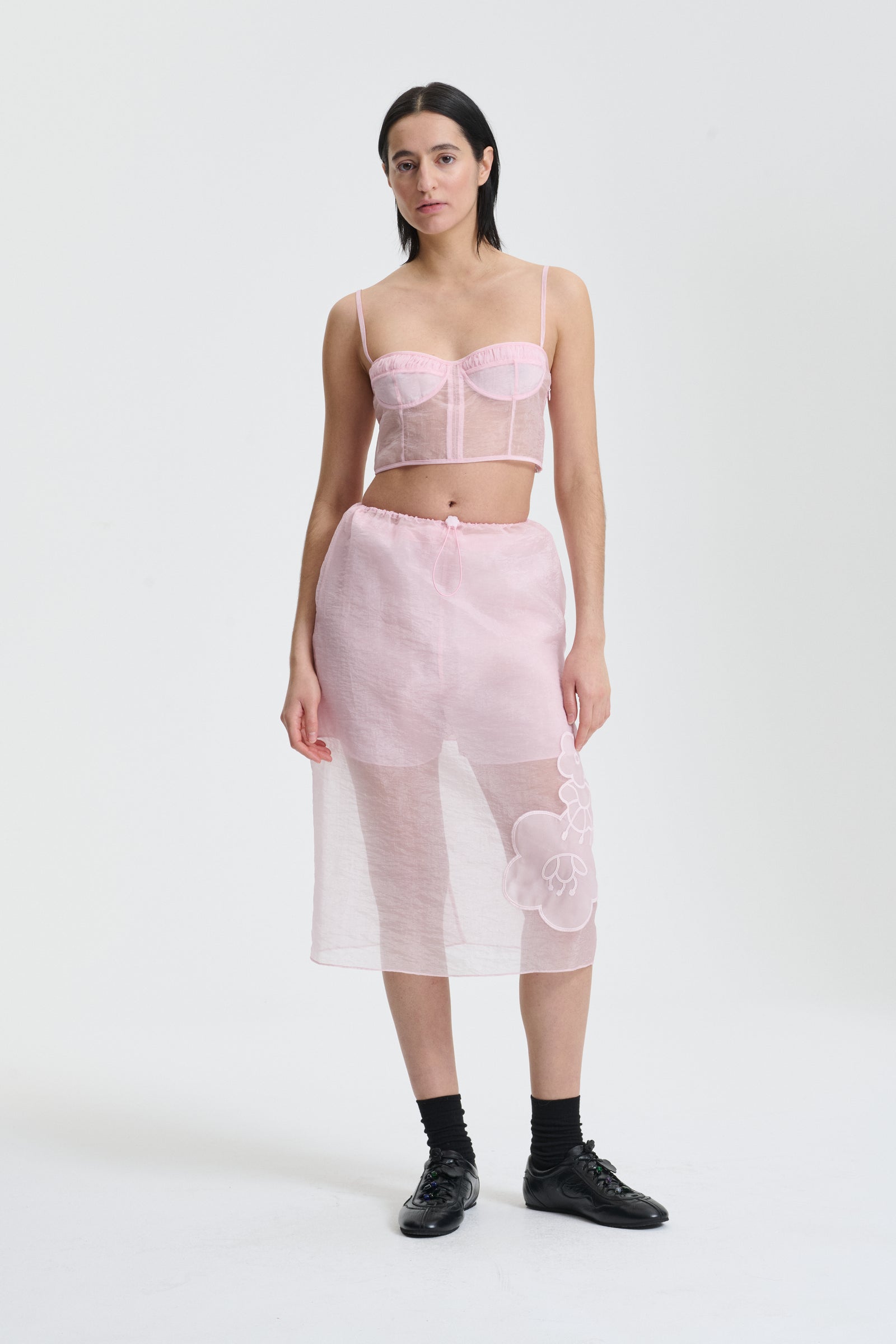 ANYA | BUSTIER TOP LIQUID MYRTIA BLUSH PINK
