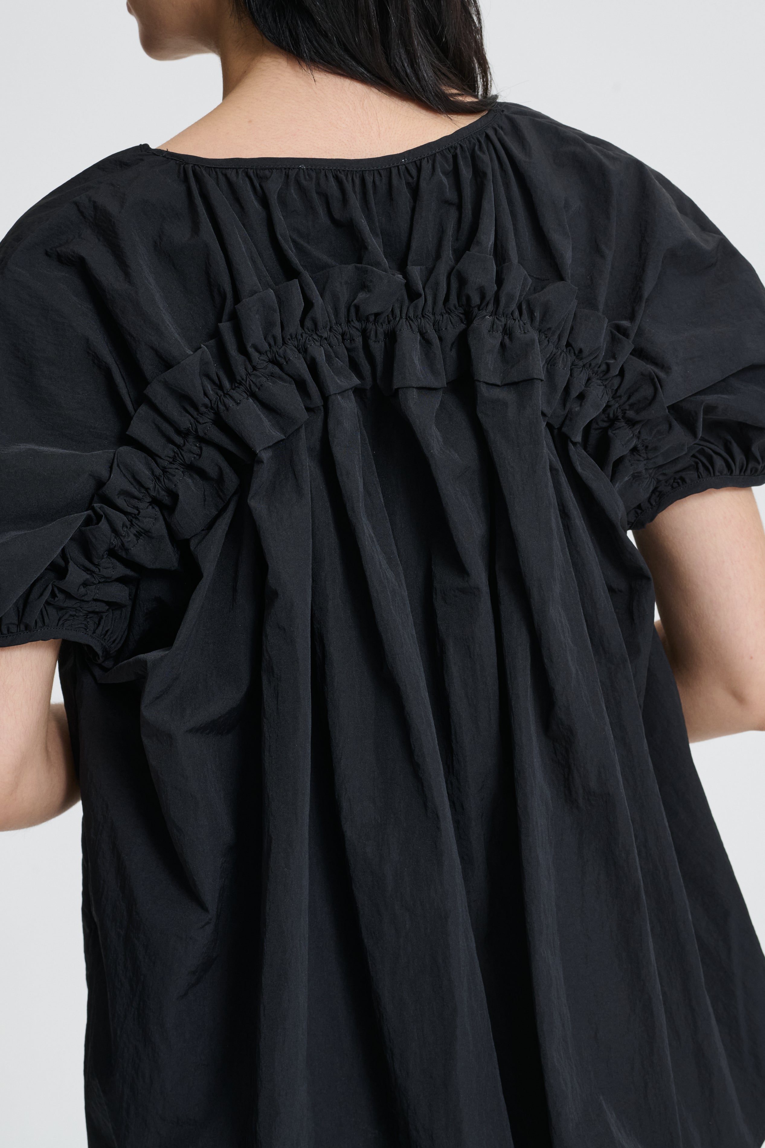 BELLA | TOP RECYCLED TAFFETA BLACK