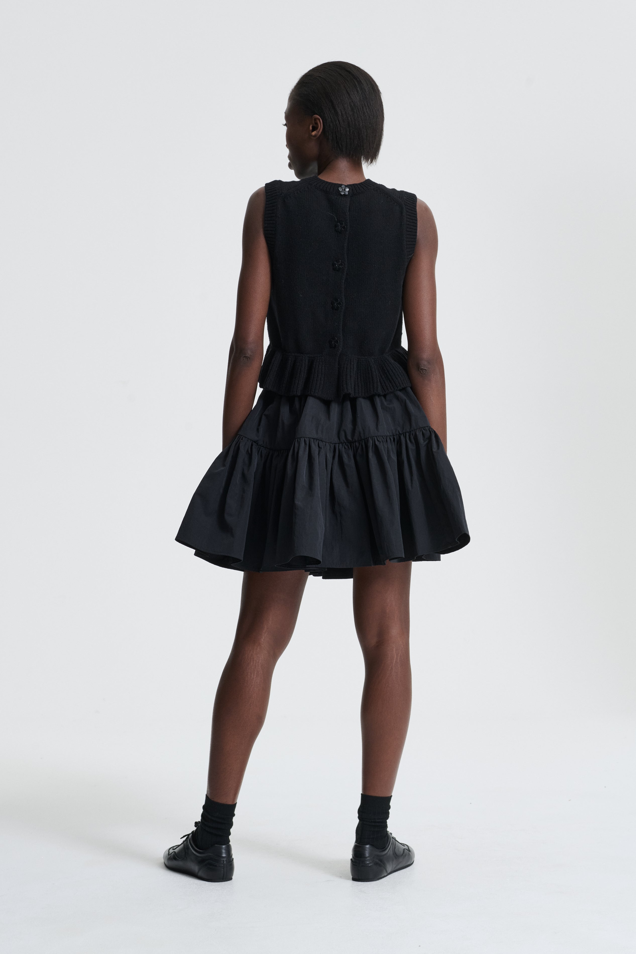 BLAIR | SKIRT RECYCLED TAFFETA BLACK