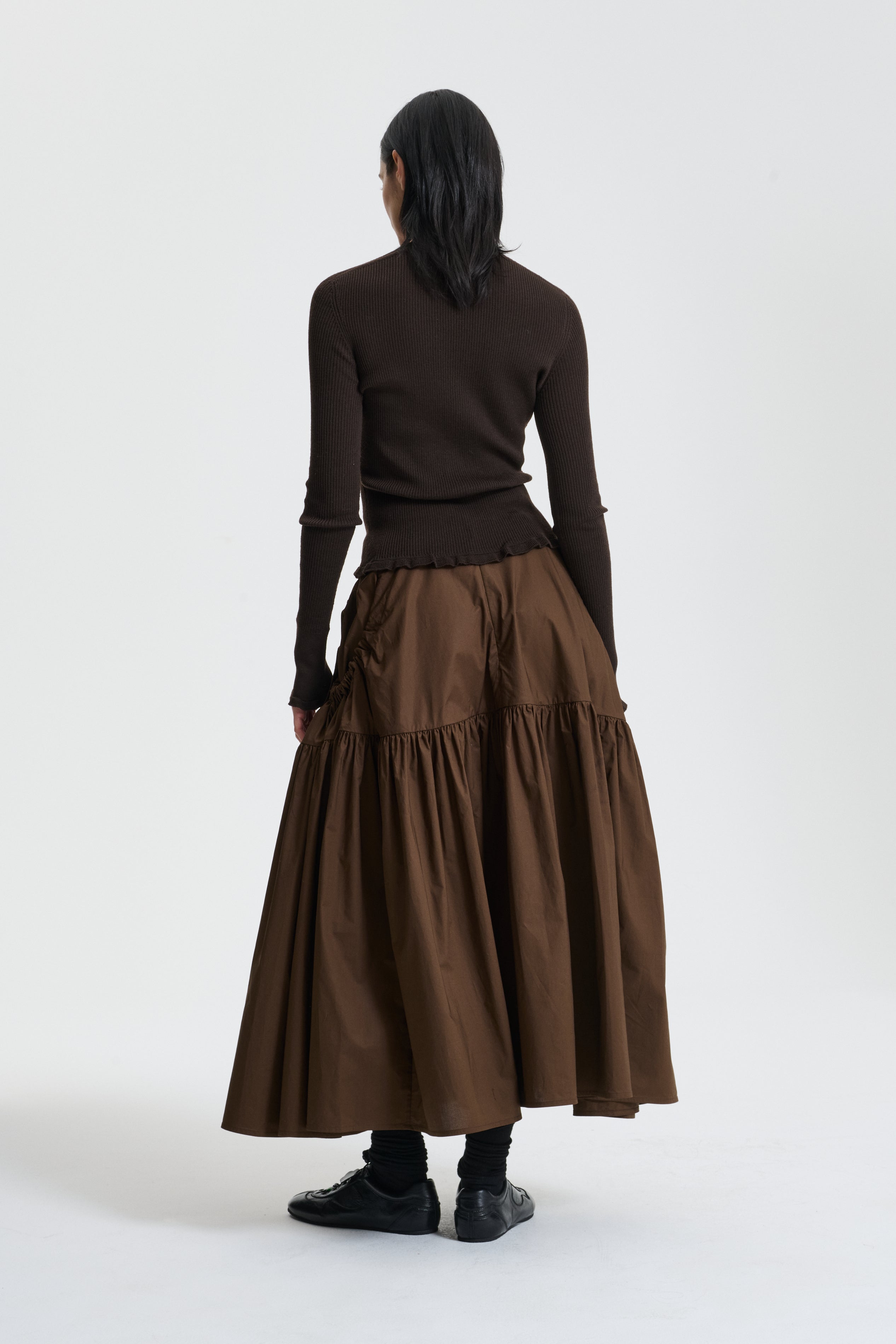 JUSTICE | SKIRT COTTON BROWN