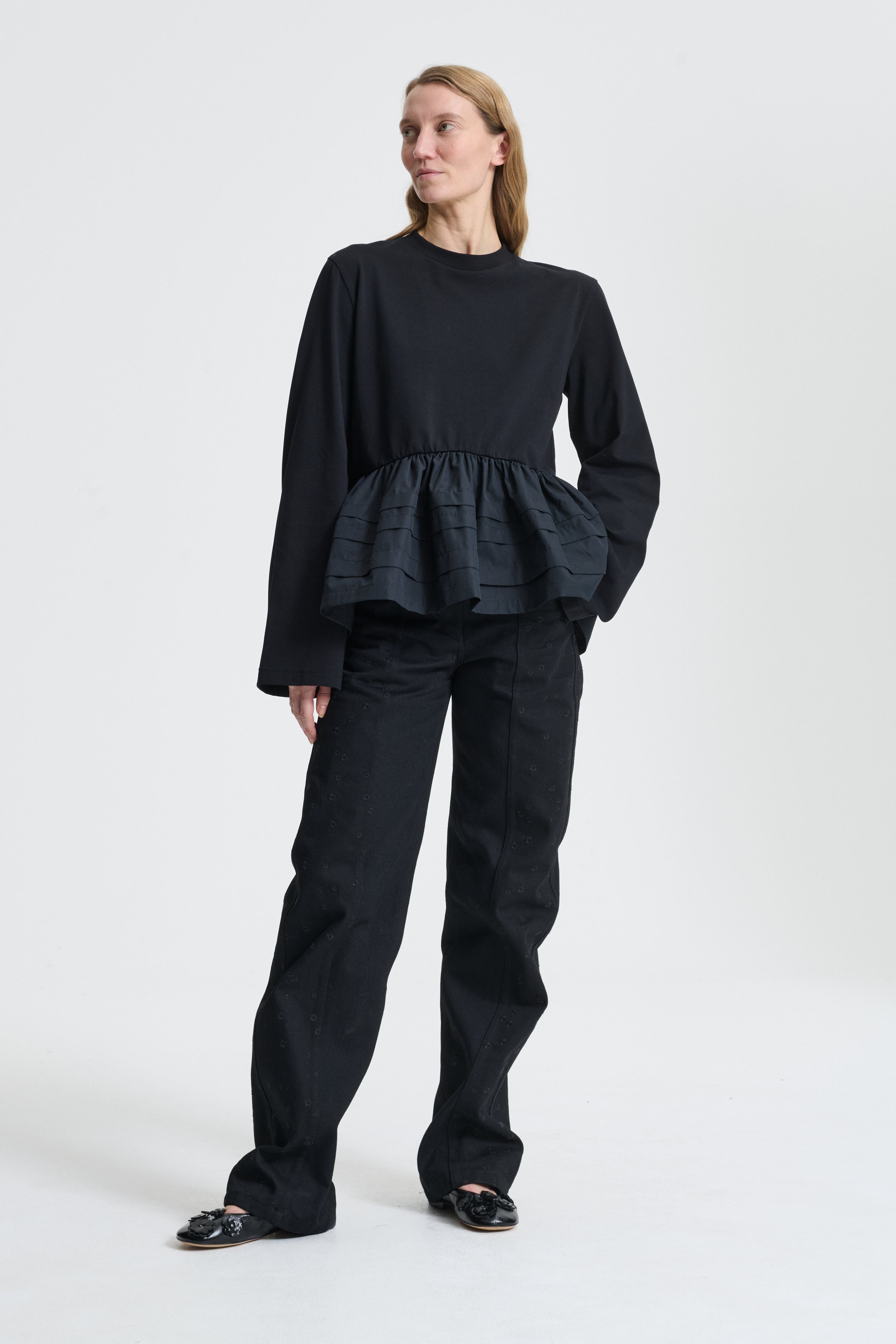 AUDREY | T-SHIRT JERSEY BLACK