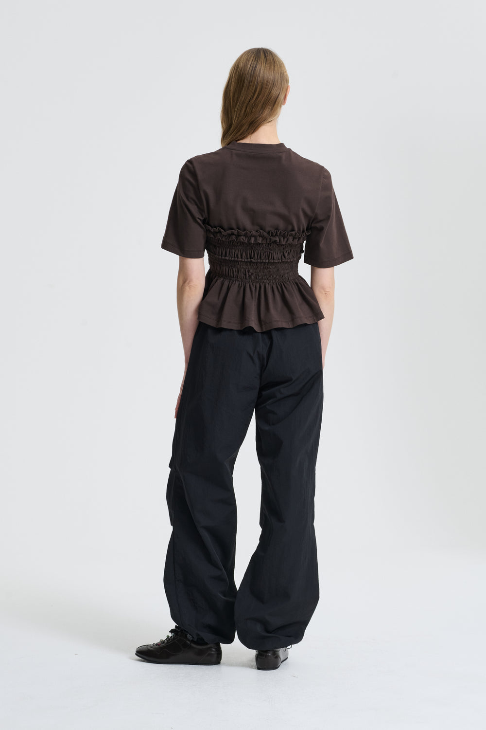 VILDE | T-SHIRT JERSEY BROWN