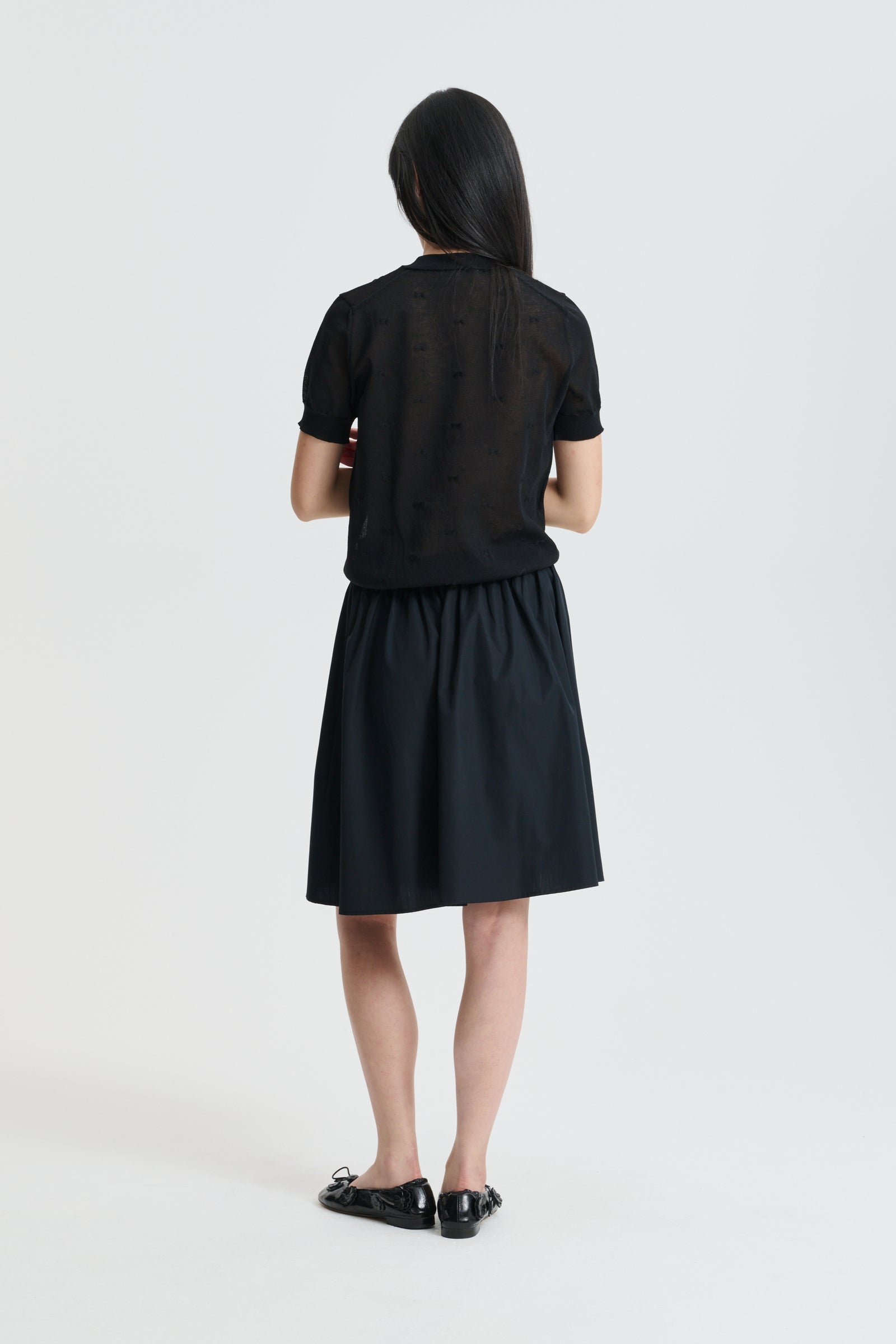 CBFILLO | TOP PRETTY BOW KNIT BLACK