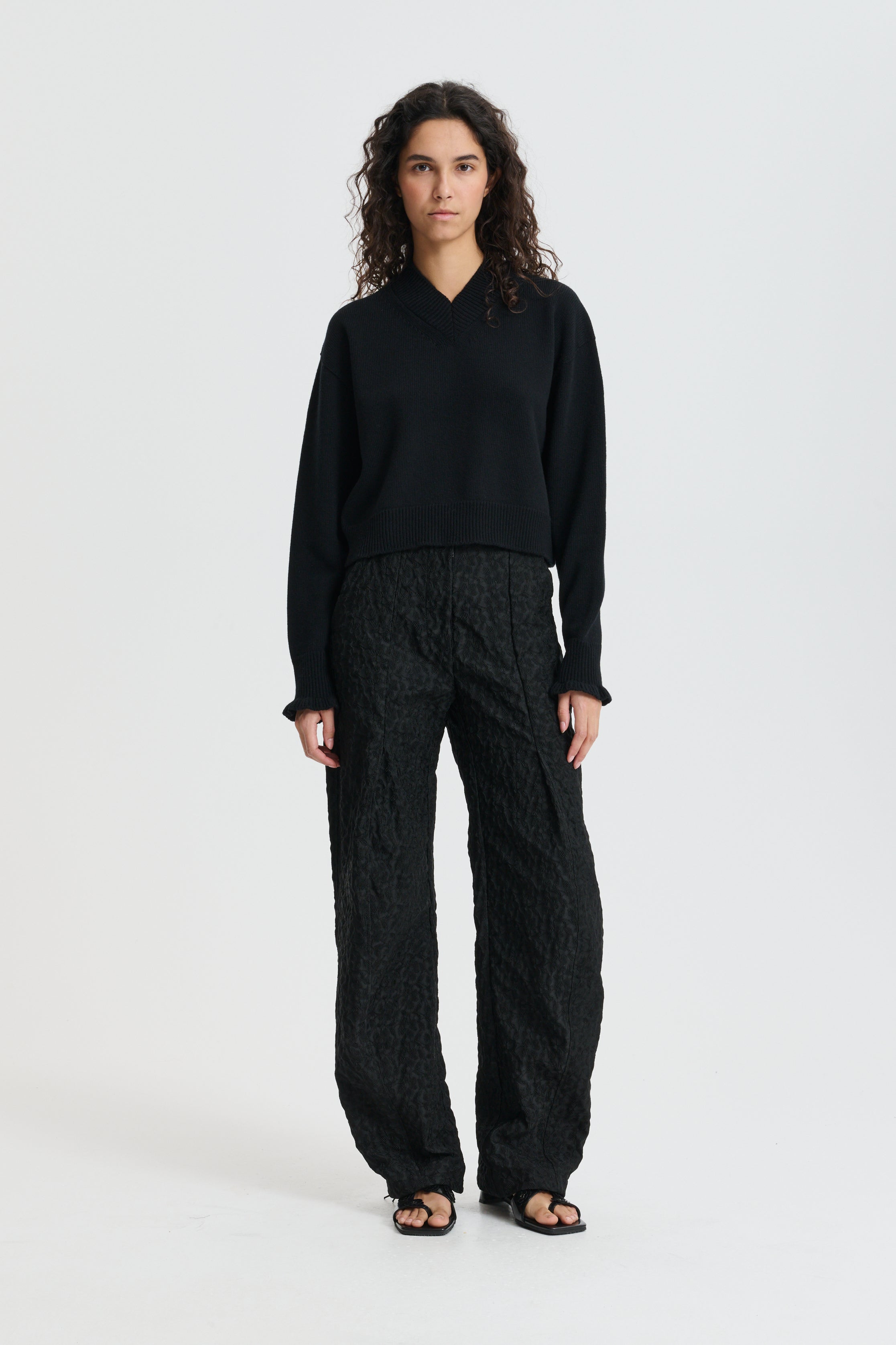 CBDRUSILLA | JUMPER MERINO WOOL BLACK