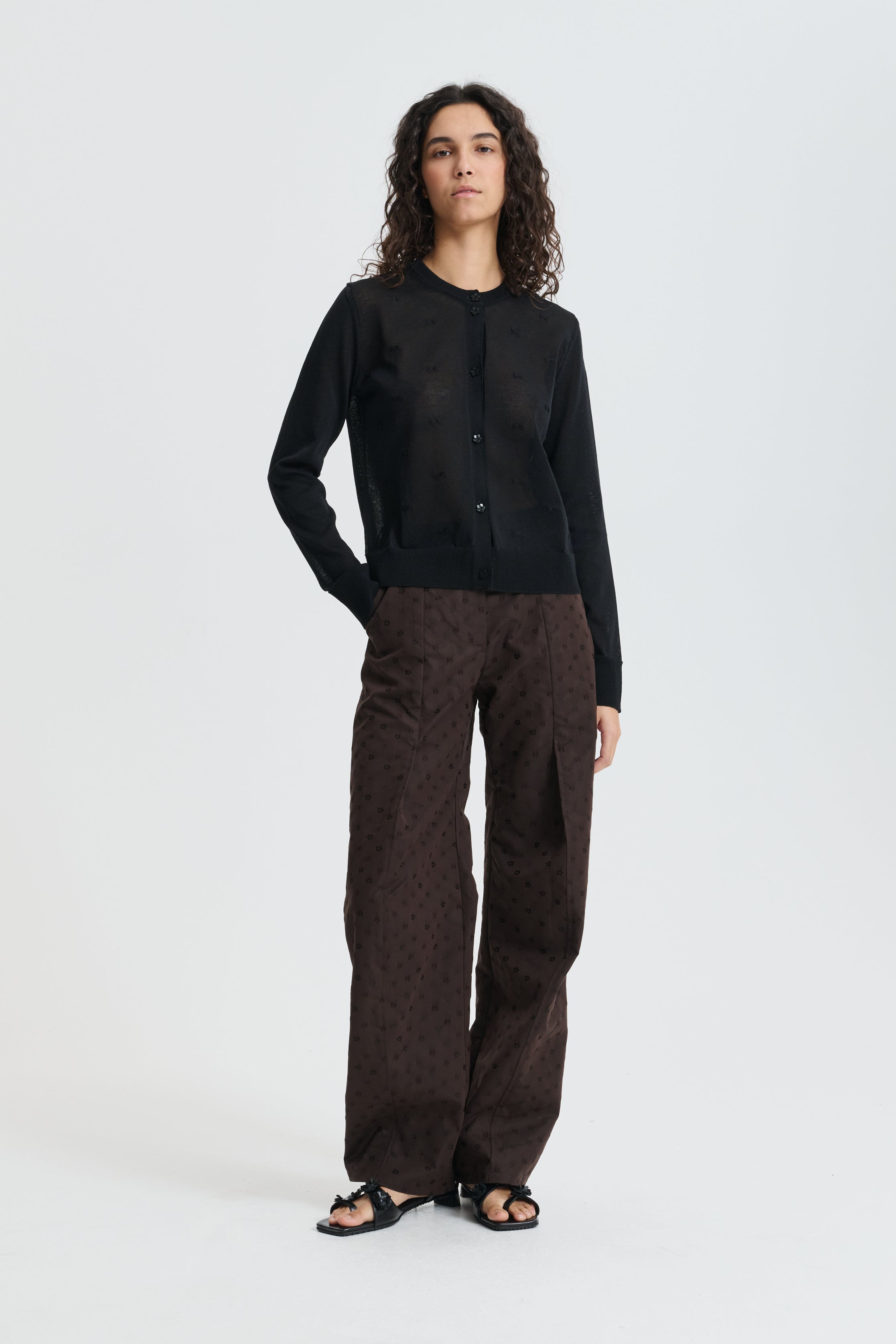 CBFLOH | CARDIGAN PRETTY BOW KNIT BLACK